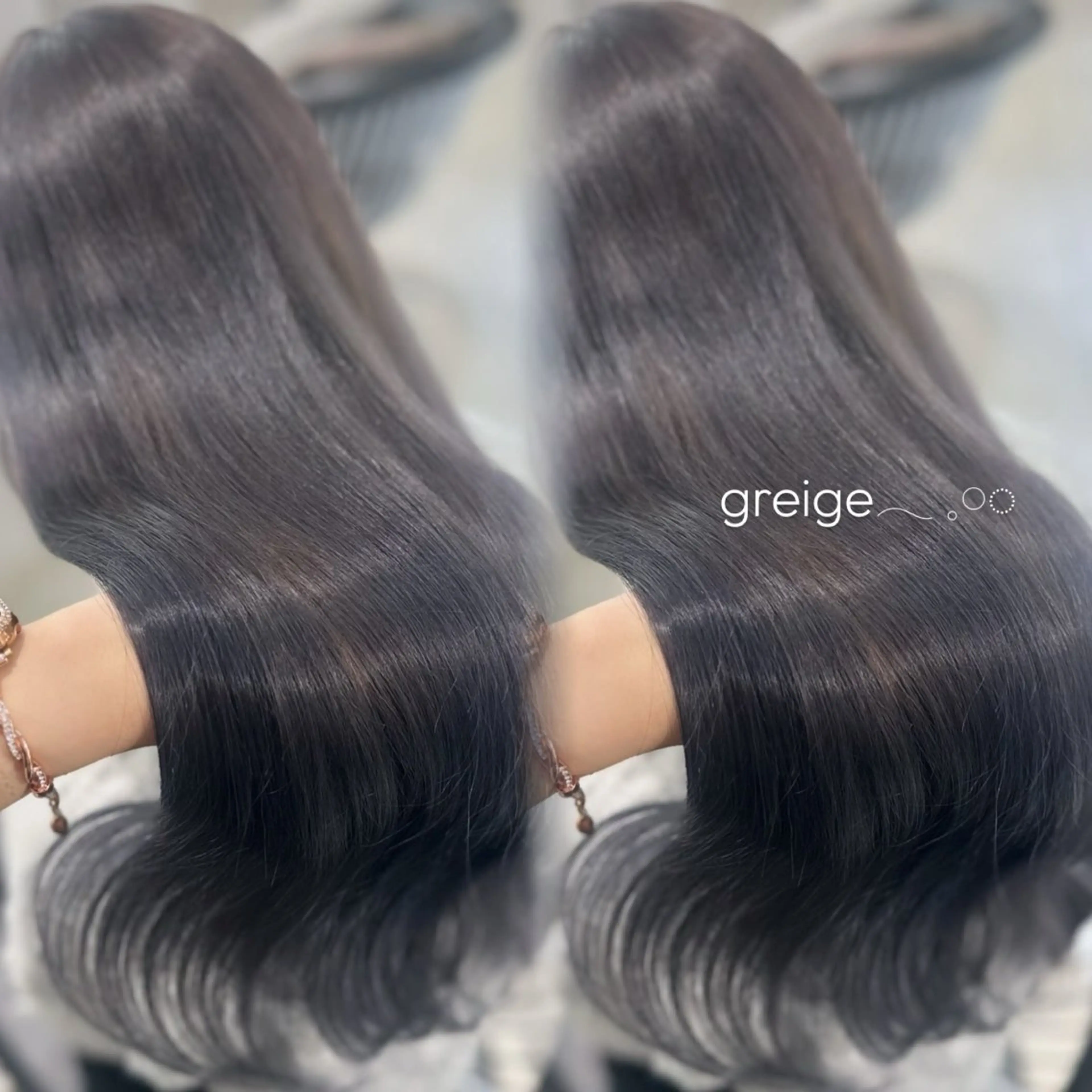 ロング ハイトーン/ベージュ 🤍reinaのヘアスタイル