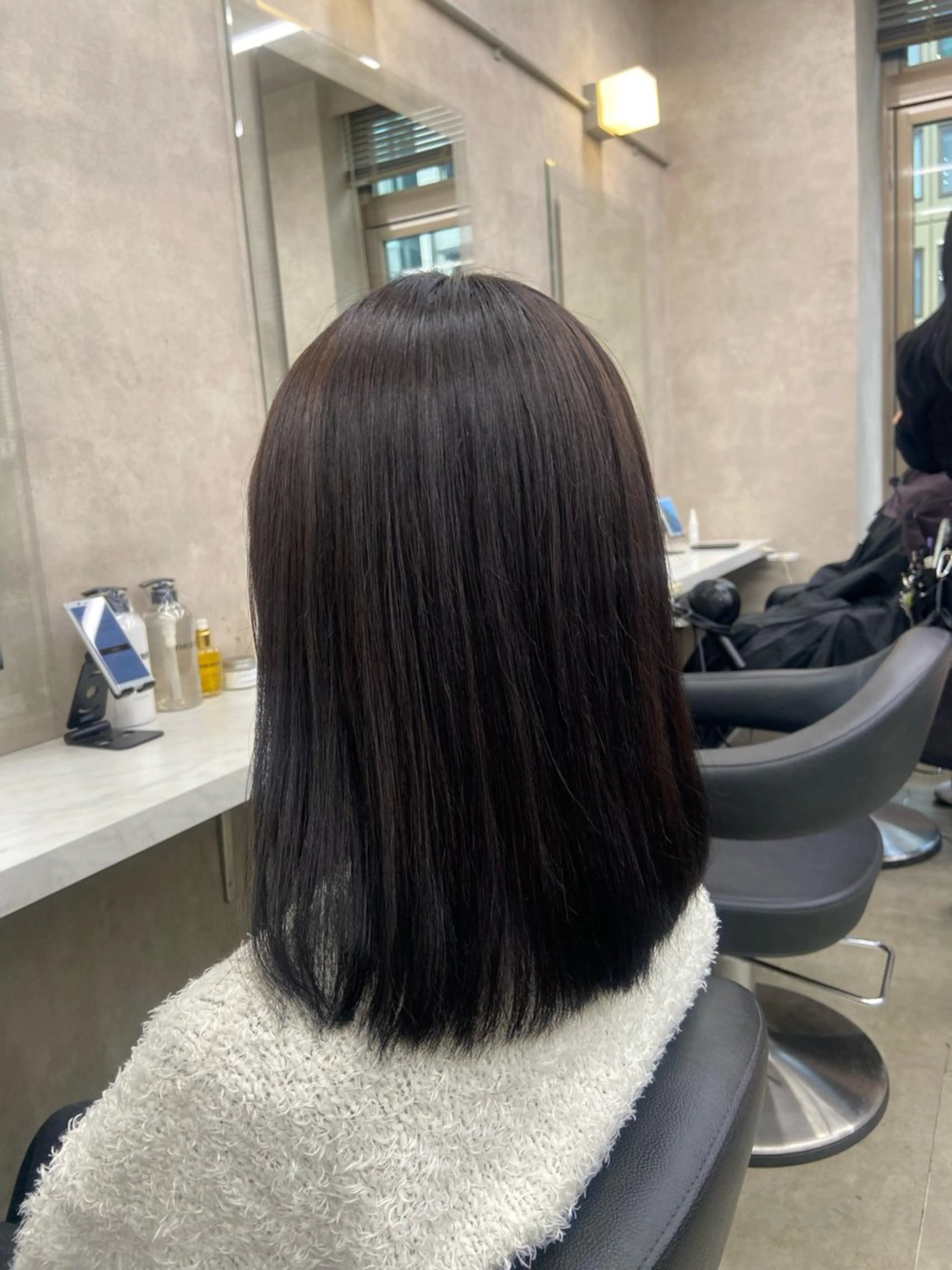 セミロング カラー ヘアアレンジ Over hair_ misakiのヘアスタイル