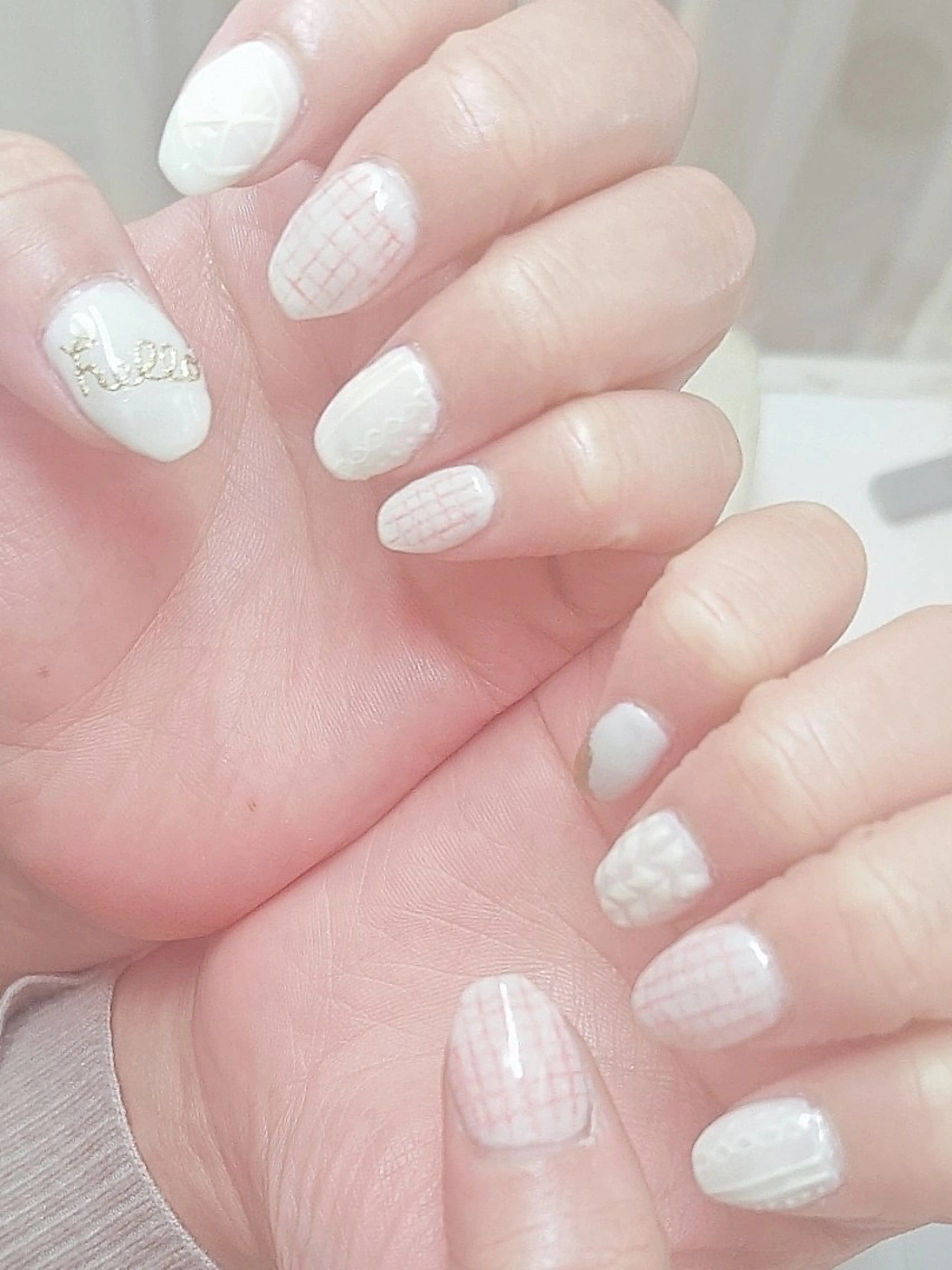 ネイル ハンドネイル 黒浜 ちなみのネイルデザイン