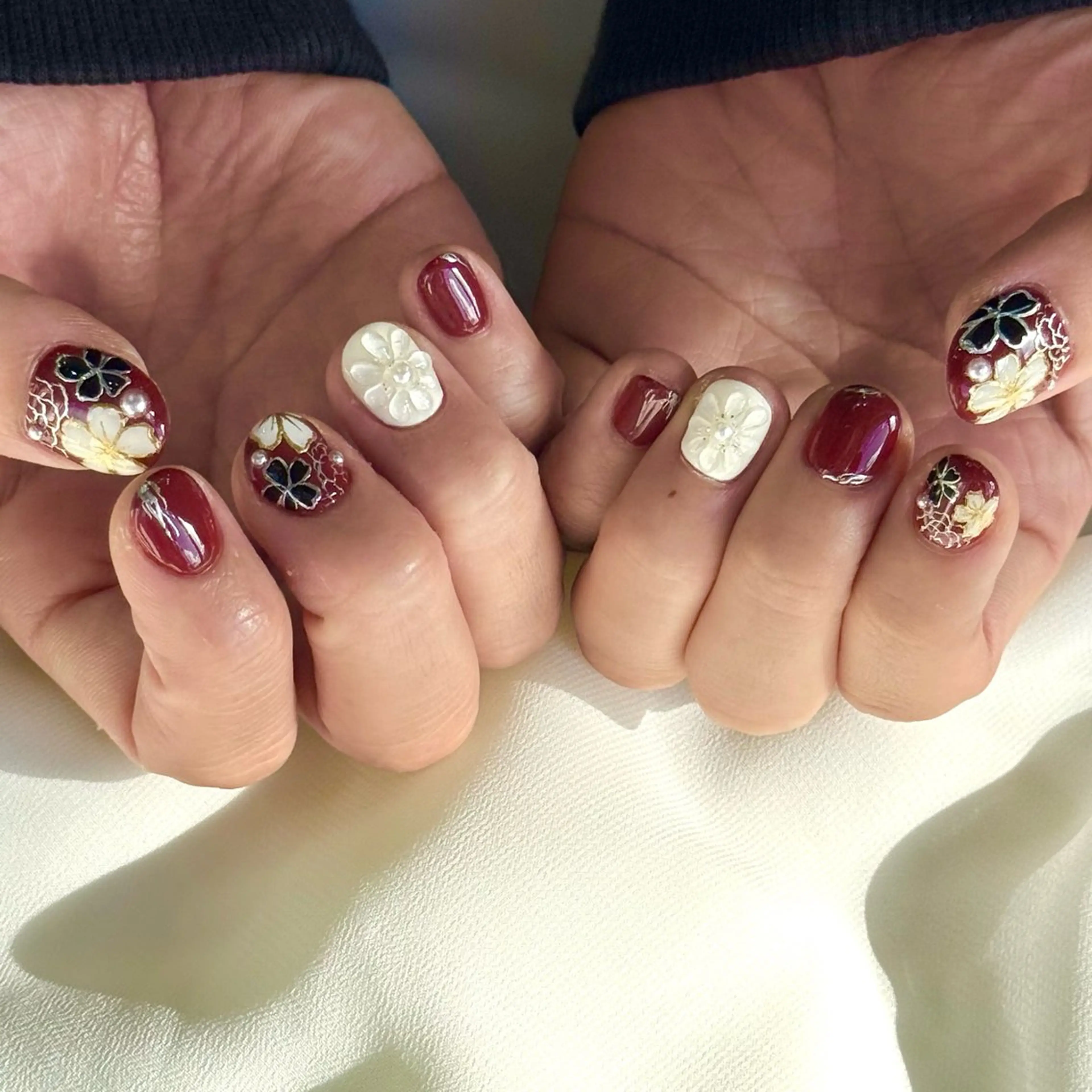 ネイル 成人式 HARUKA ネイリスト福岡/薬院のネイルデザイン