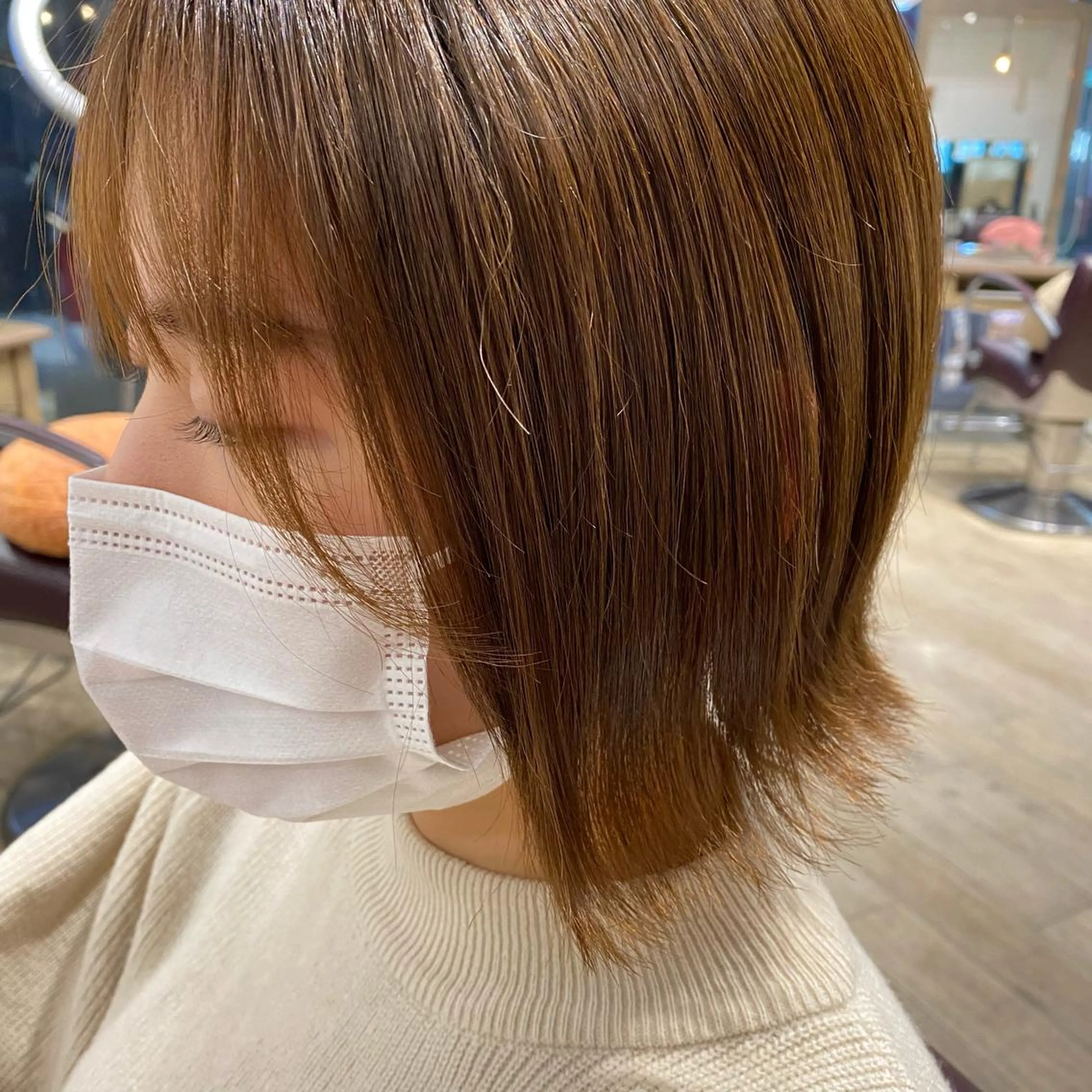ミディアム equal銀座 黒田💚のヘアスタイル