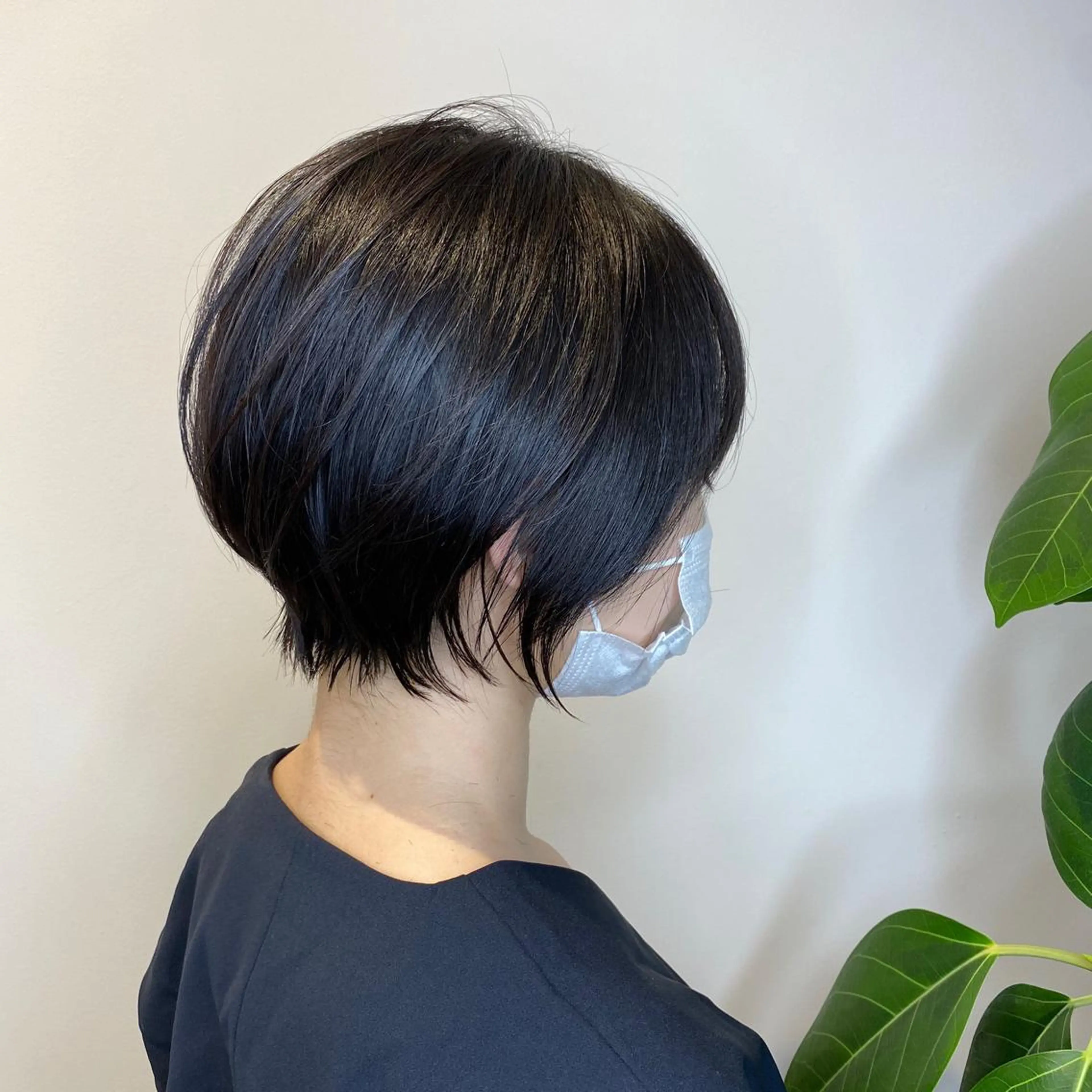 ショート レイヤー/韓国/ボブ 縮毛矯正/畠中ケントのヘアスタイル