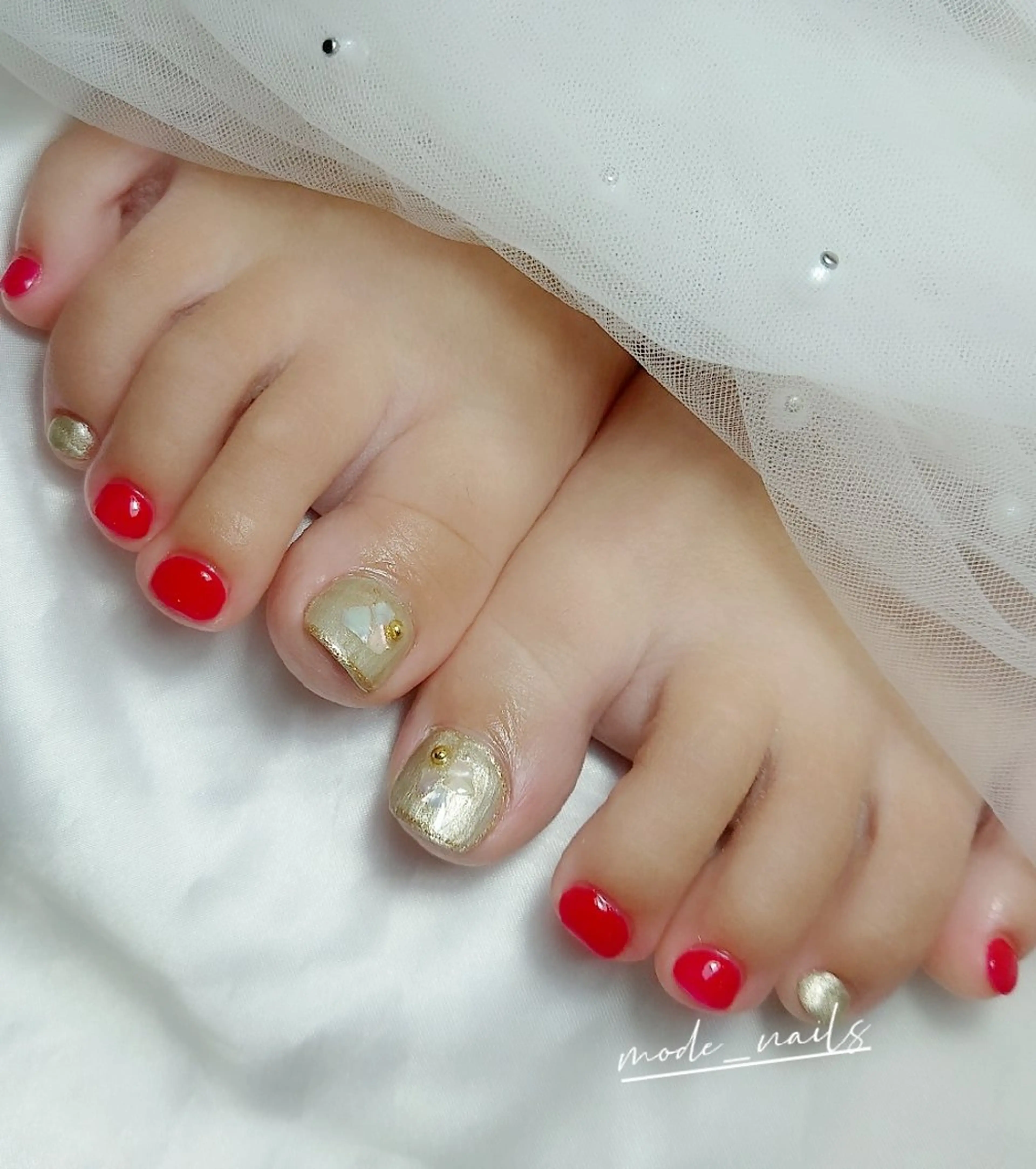 ネイル フットネイル 滋賀県草津市ネイル mode_nailsのネイルデザイン