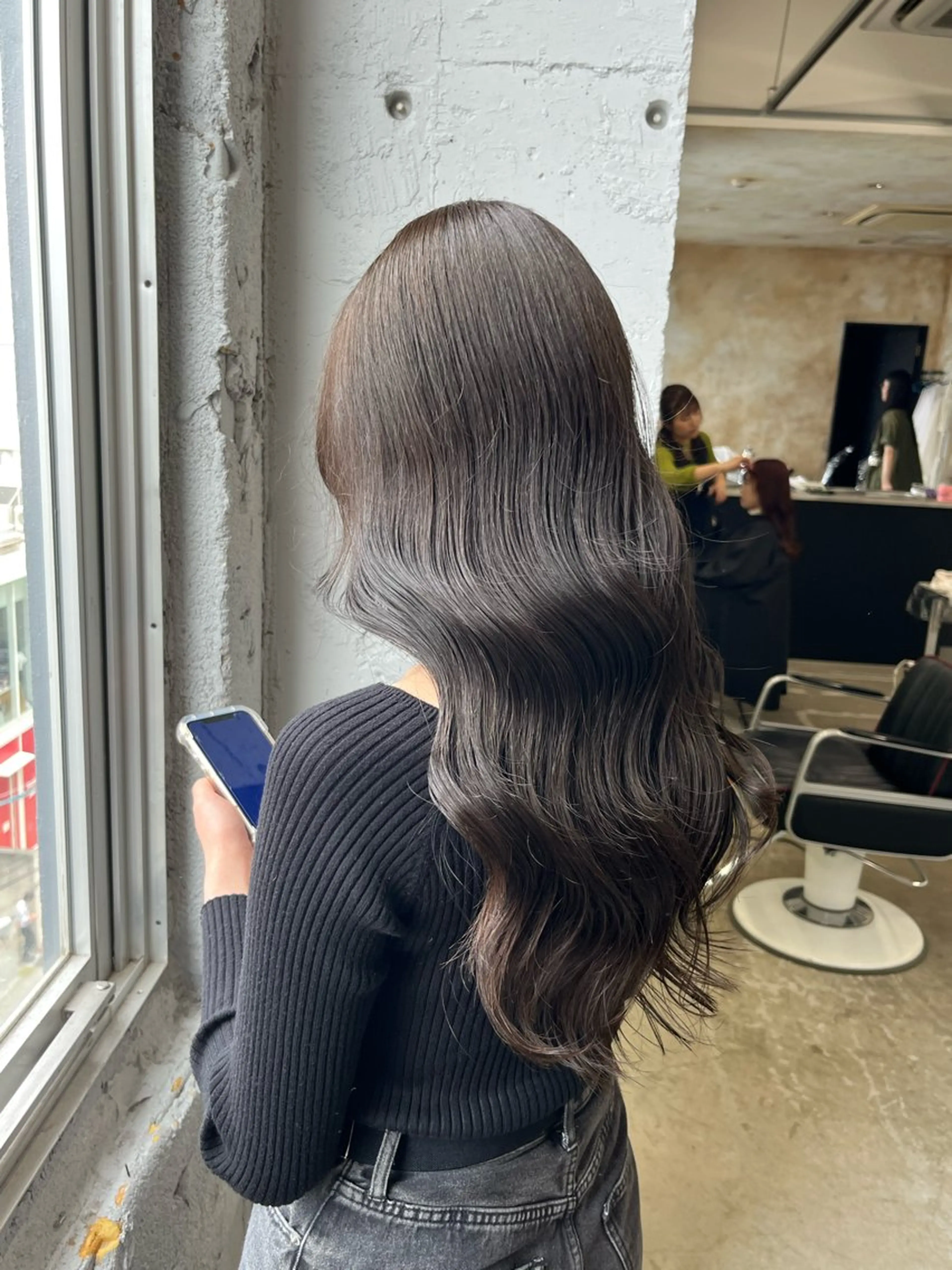 カラー 𝐲𝐮𝐮 /艶髪 /透明感カラー🌱のヘアスタイル