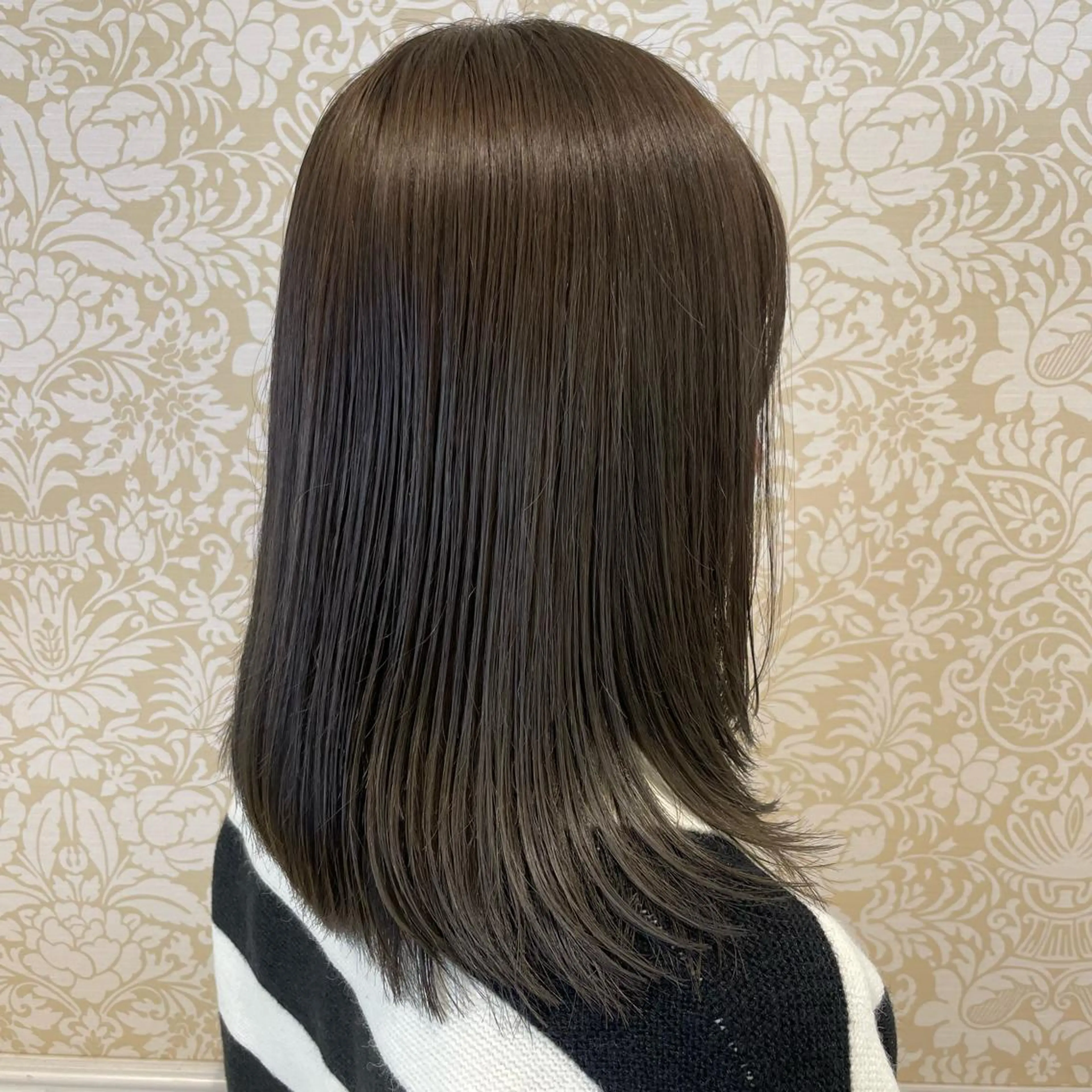 ミディアム カラー ヘアカラー トリートメント 髪質改善カラー💎 オオネヨシナリのヘアスタイル