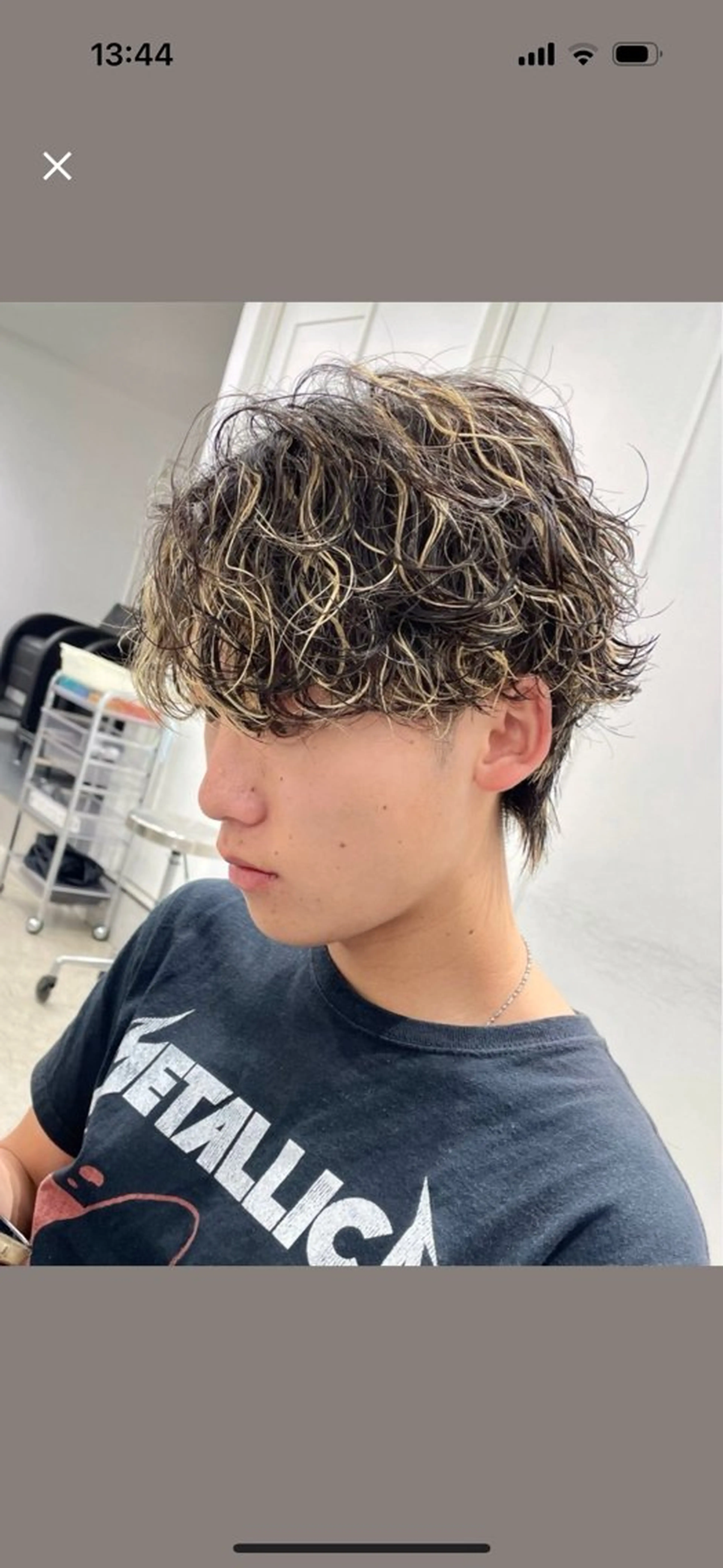 ショート カラー パーマ メンズ 🌀toa/波巻き✨ /メンズパーマ／栄のヘアスタイル