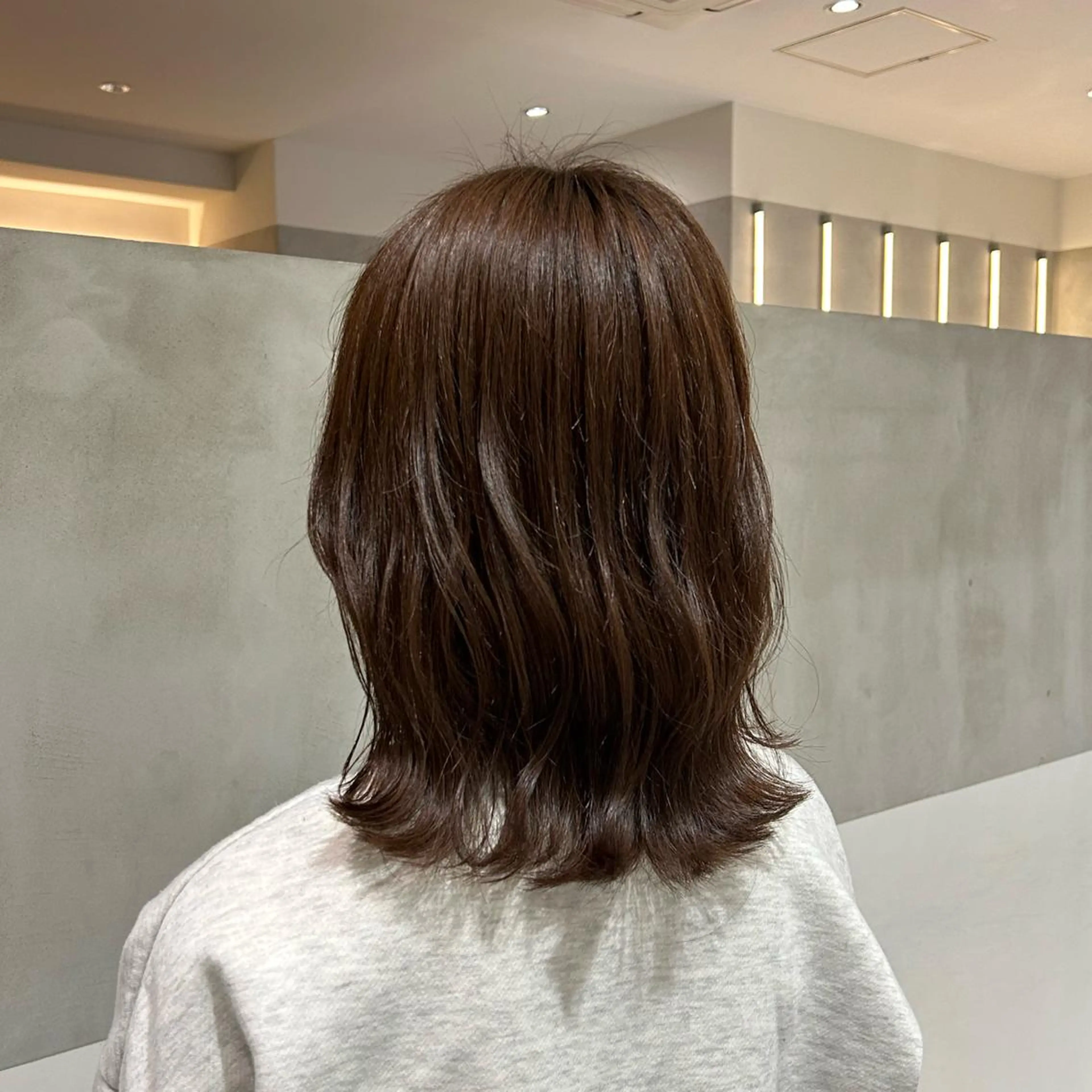 ミディアム カラー カット ヘアカラー トリートメント ヘアセット ナチュラル/韓国💎 haruka 💎のヘアスタイル