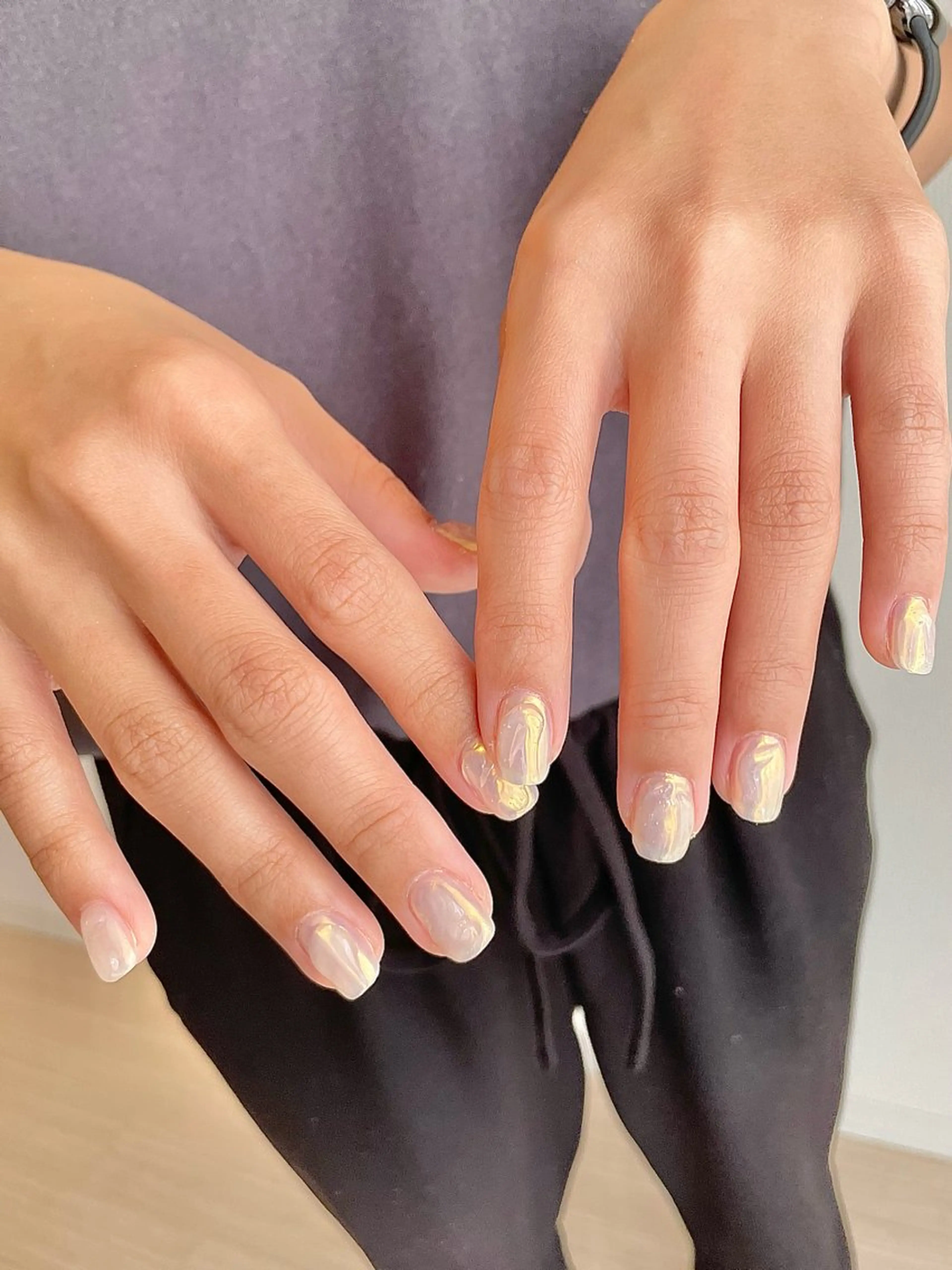 ネイル オーロラネイル ぷっくりネイル co_ nailのネイルデザイン