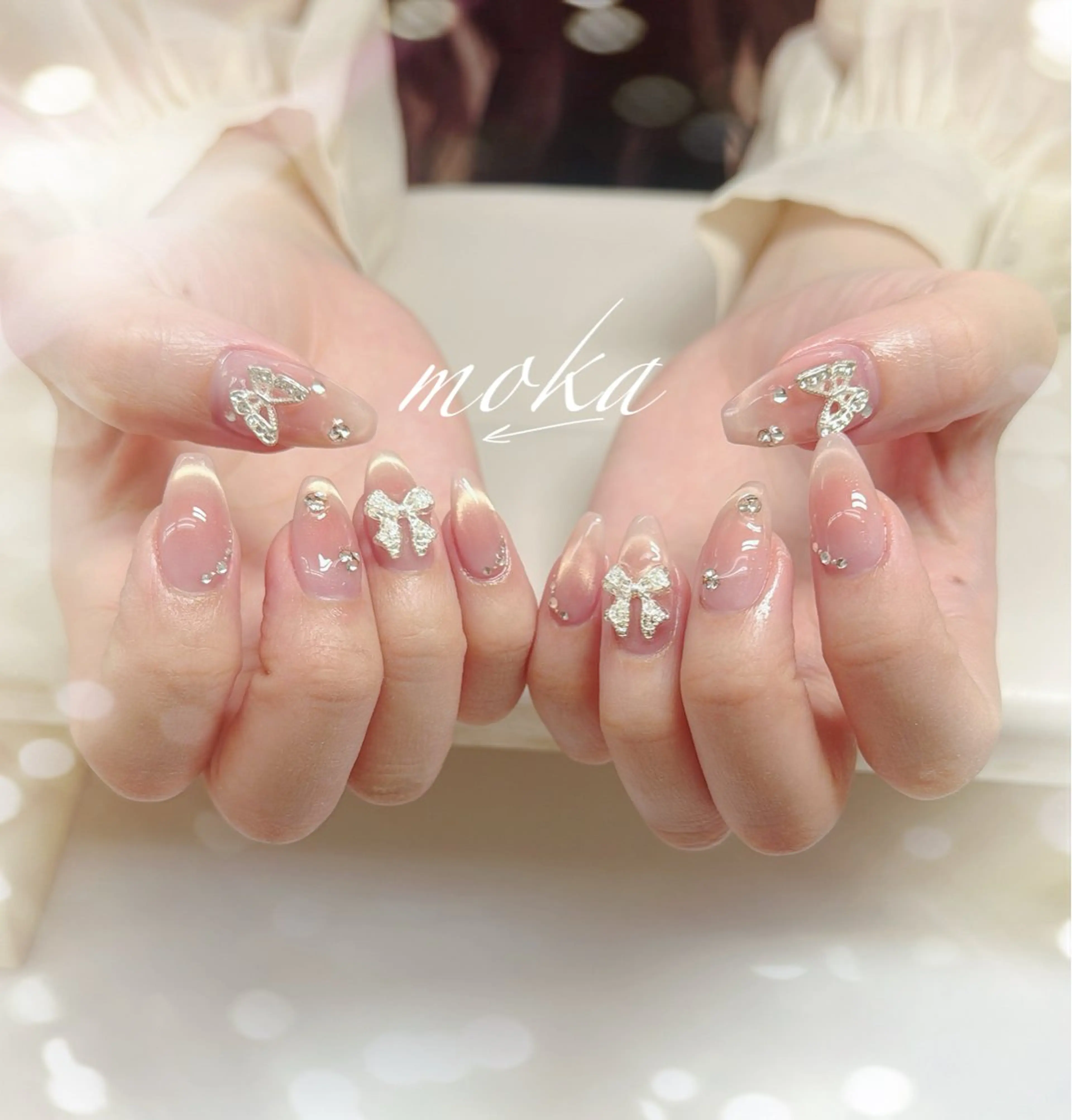 ネイル ハンドネイル ハンドケア 胡蝶蘭レディースサロ ンNailMOKAのネイルデザイン