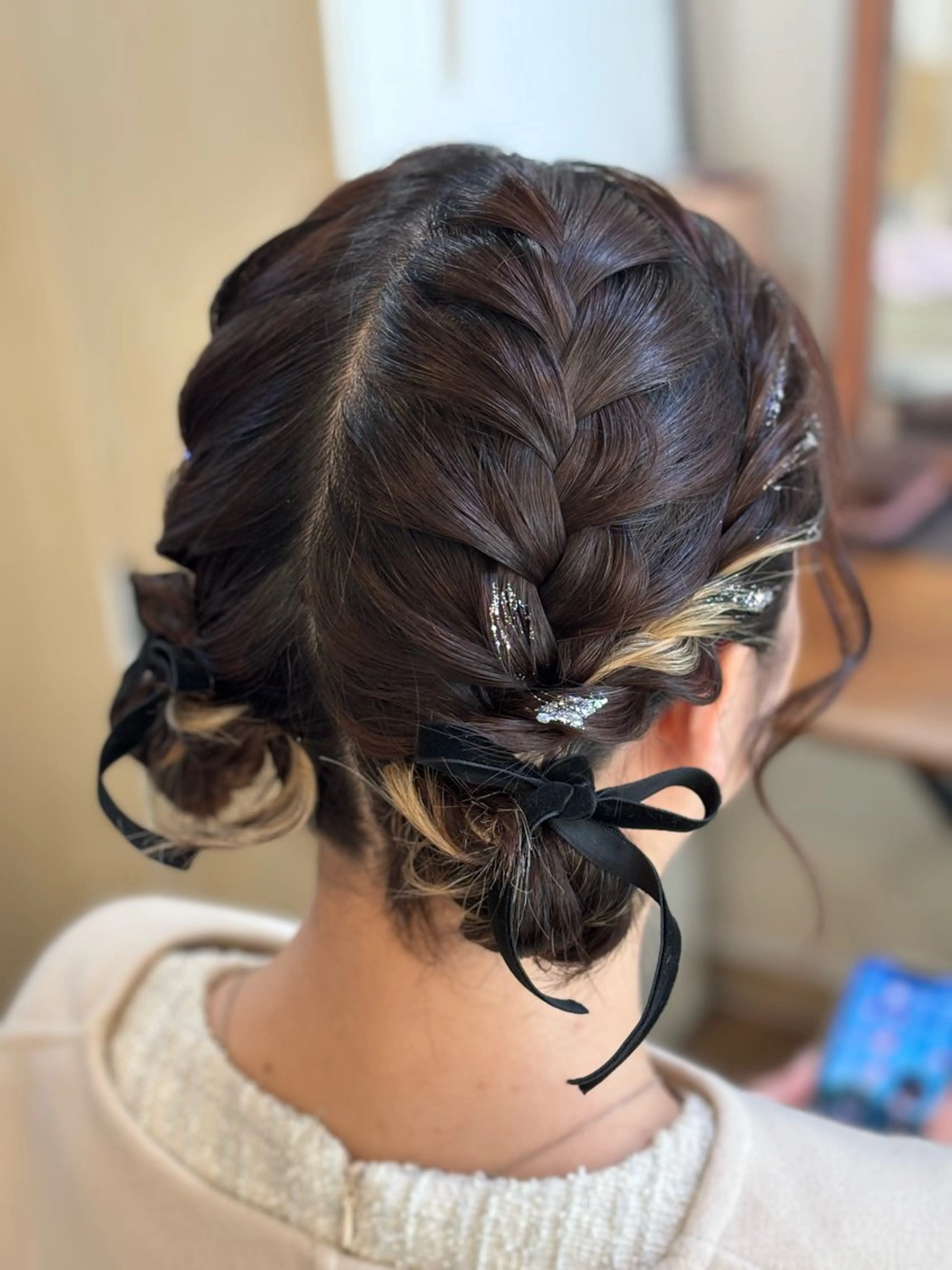 ミディアム ヘアアレンジ お団子ヘア 早朝✨ヘアセット 着付け/清水玲歌のヘアスタイル