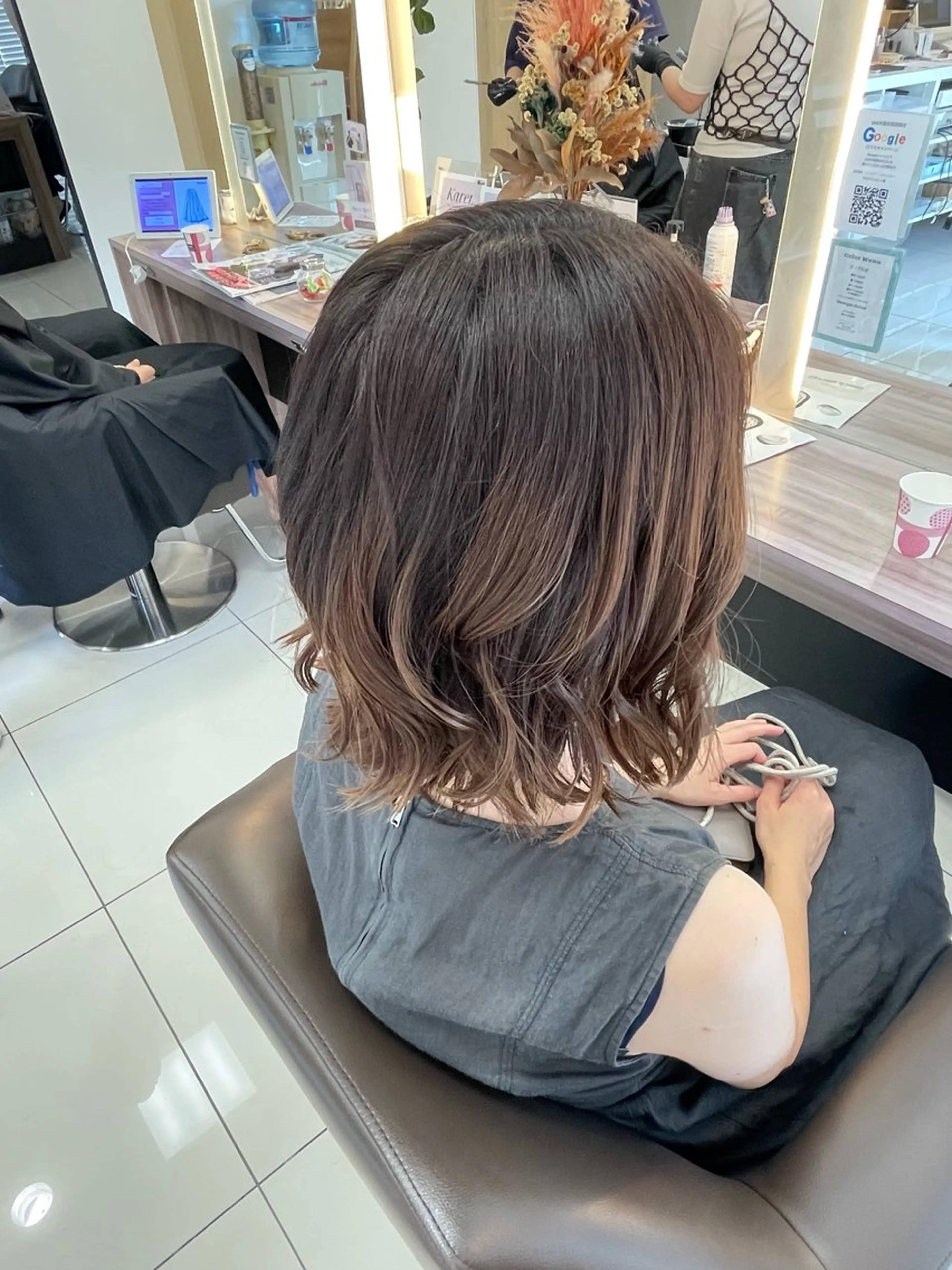 ミディアム ヘアセット 鎌倉/アレンジ/暗髪 /髪質改善/ ユキミのヘアスタイル