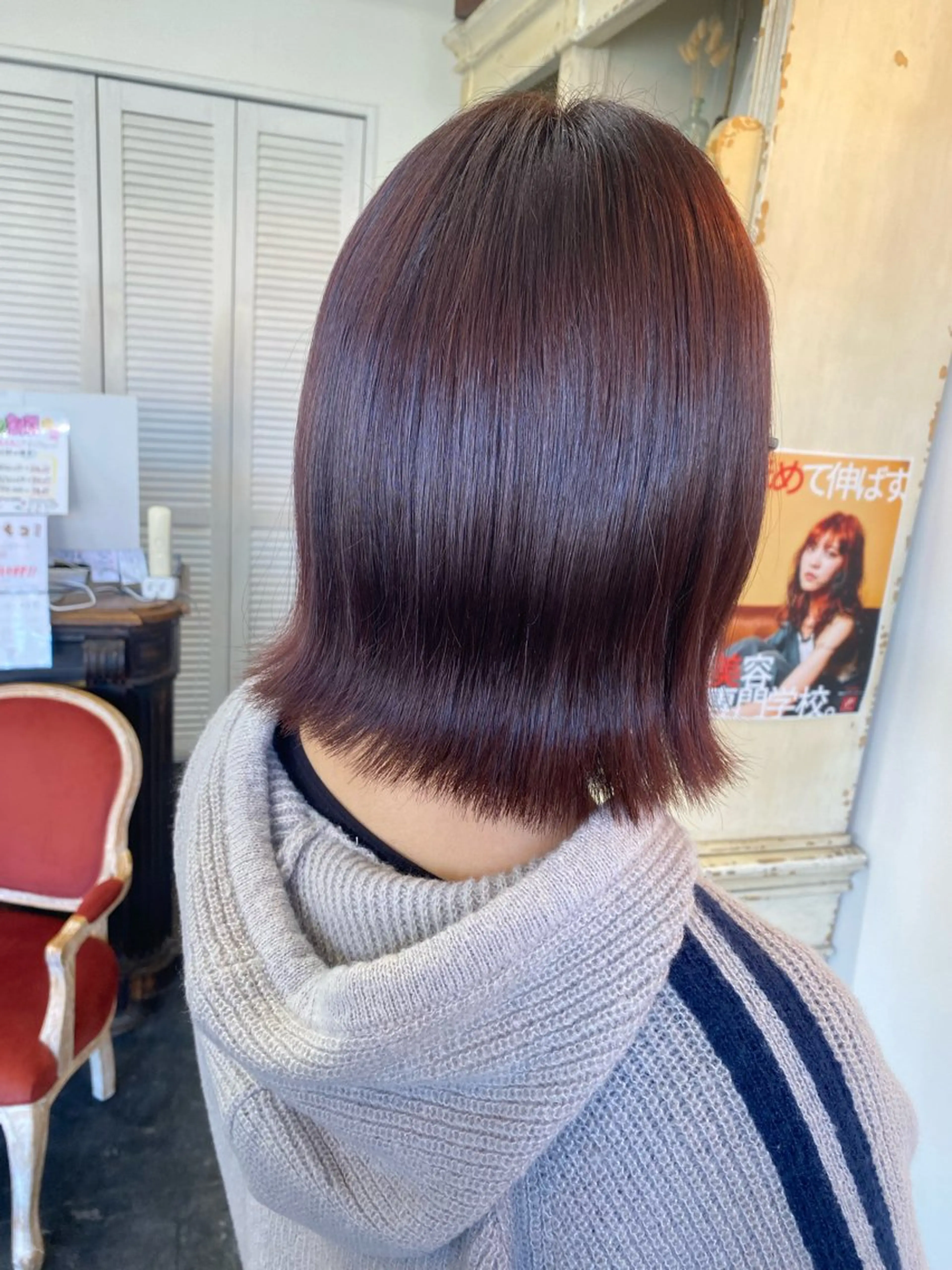 ミディアム カラー ラベンダーカラー ピンクカラー ピンクラベンダー ヘアカラー トリートメント SET-UP りこ🧸のヘアスタイル