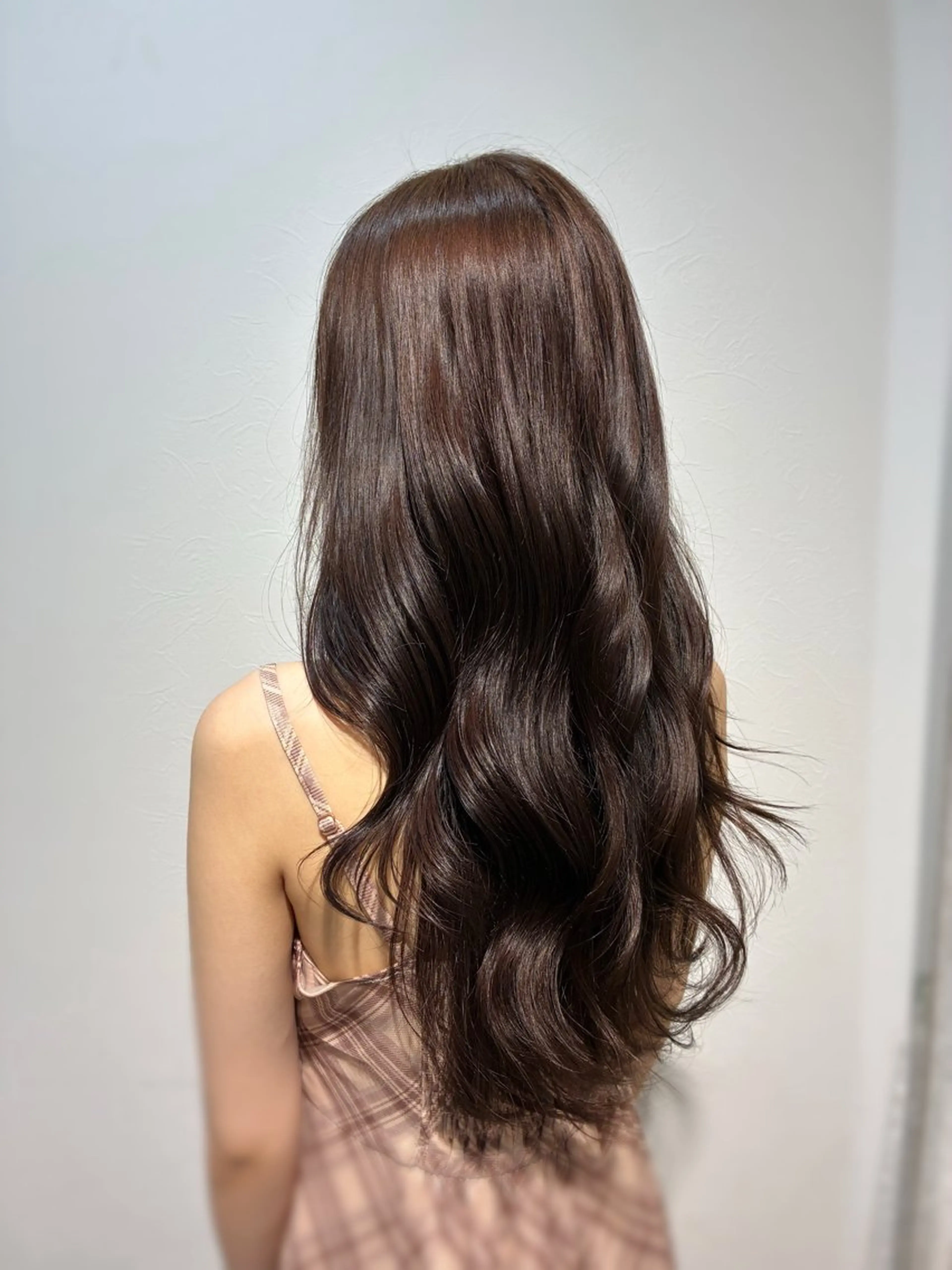 ロング カラー ブリーチ ブラウンカラー ナチュラルブラウン ブリーチなしカラー 梅原 姫🍬🐰のヘアスタイル