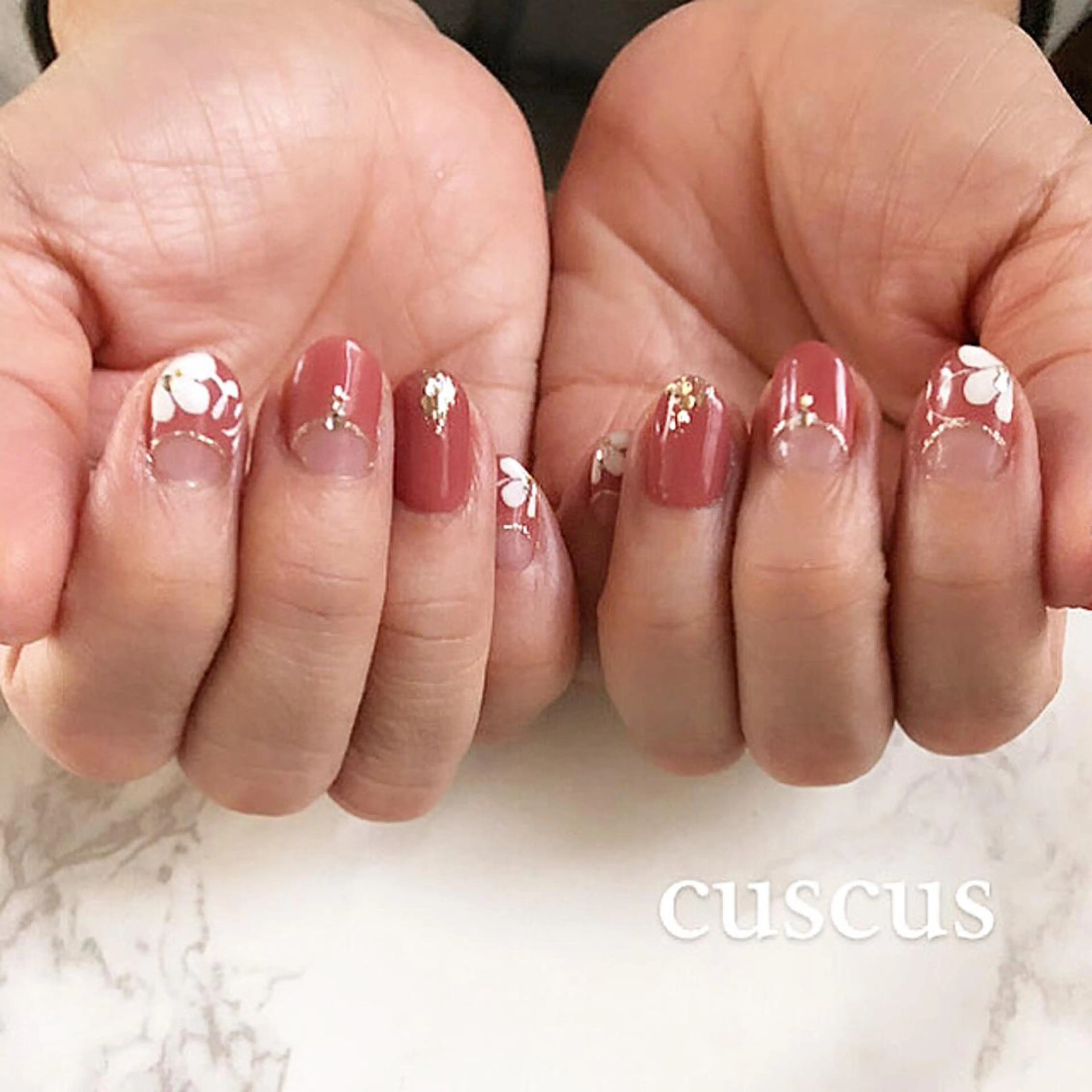ネイル ハンドネイル ＣＵＳＣＵＳ …ｔ.akiのネイルデザイン