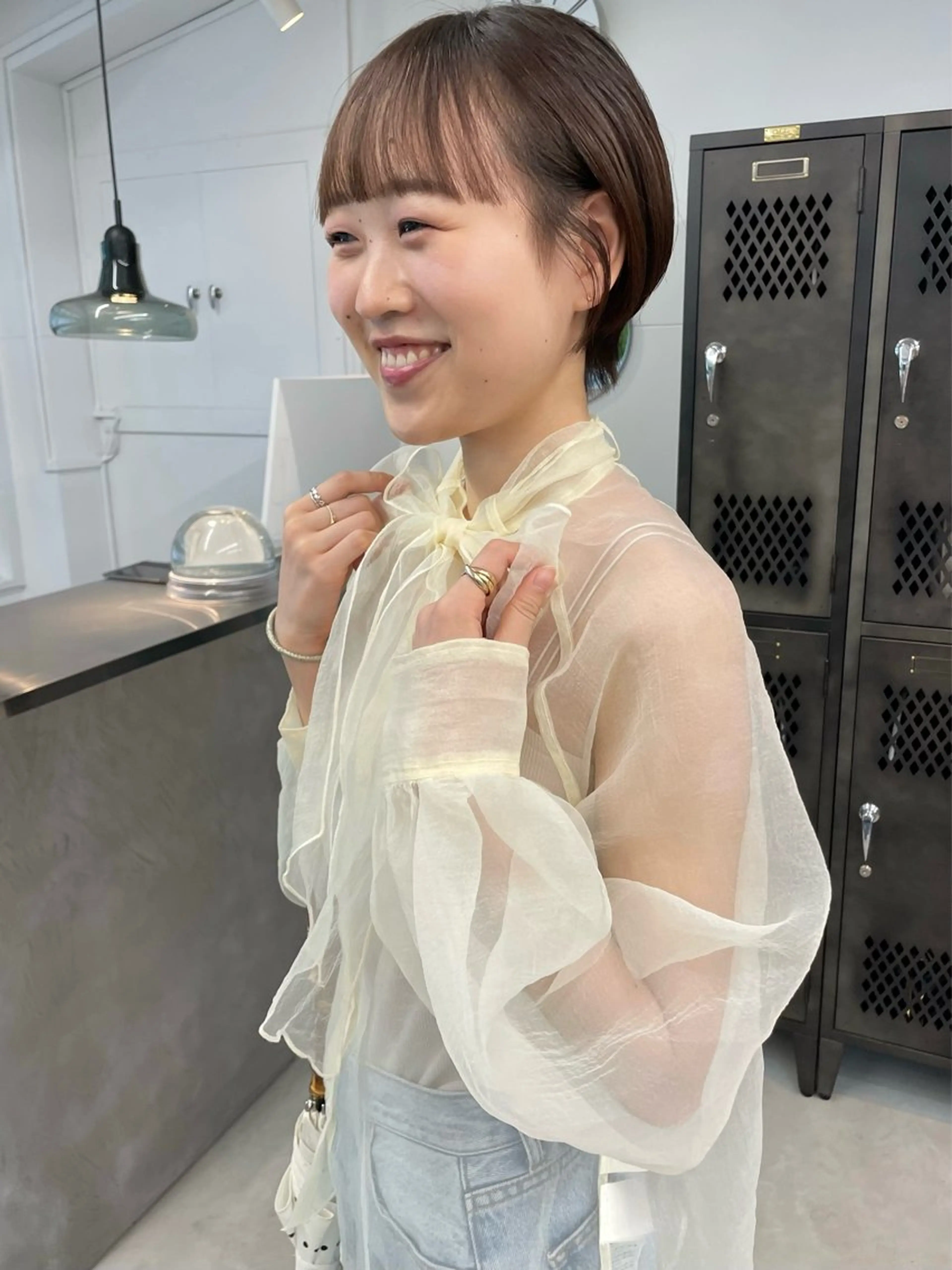 ショート オカモト ミユウのヘアスタイル