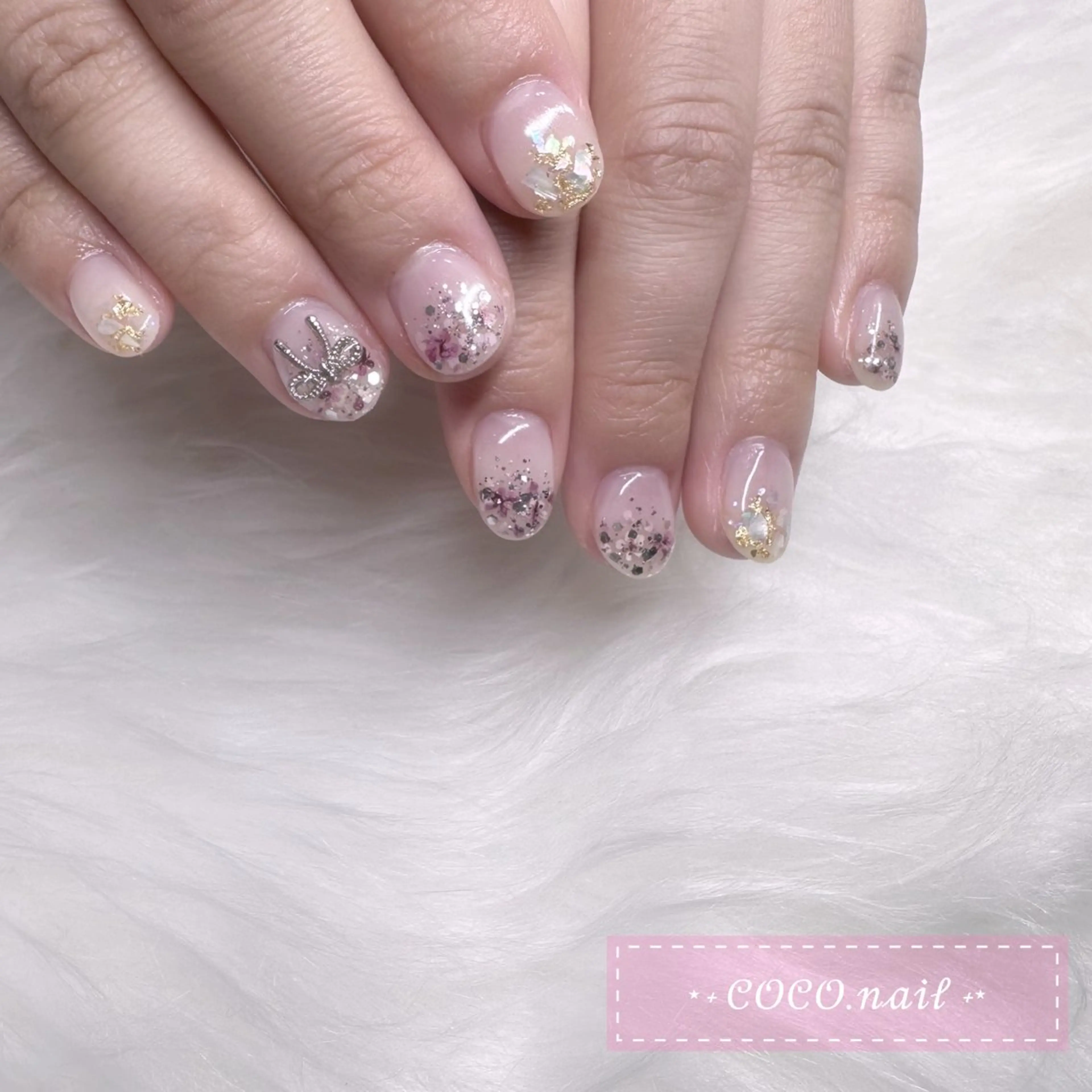 ネイル ハンドネイル lili.nail y2k/長さ出しのネイルデザイン