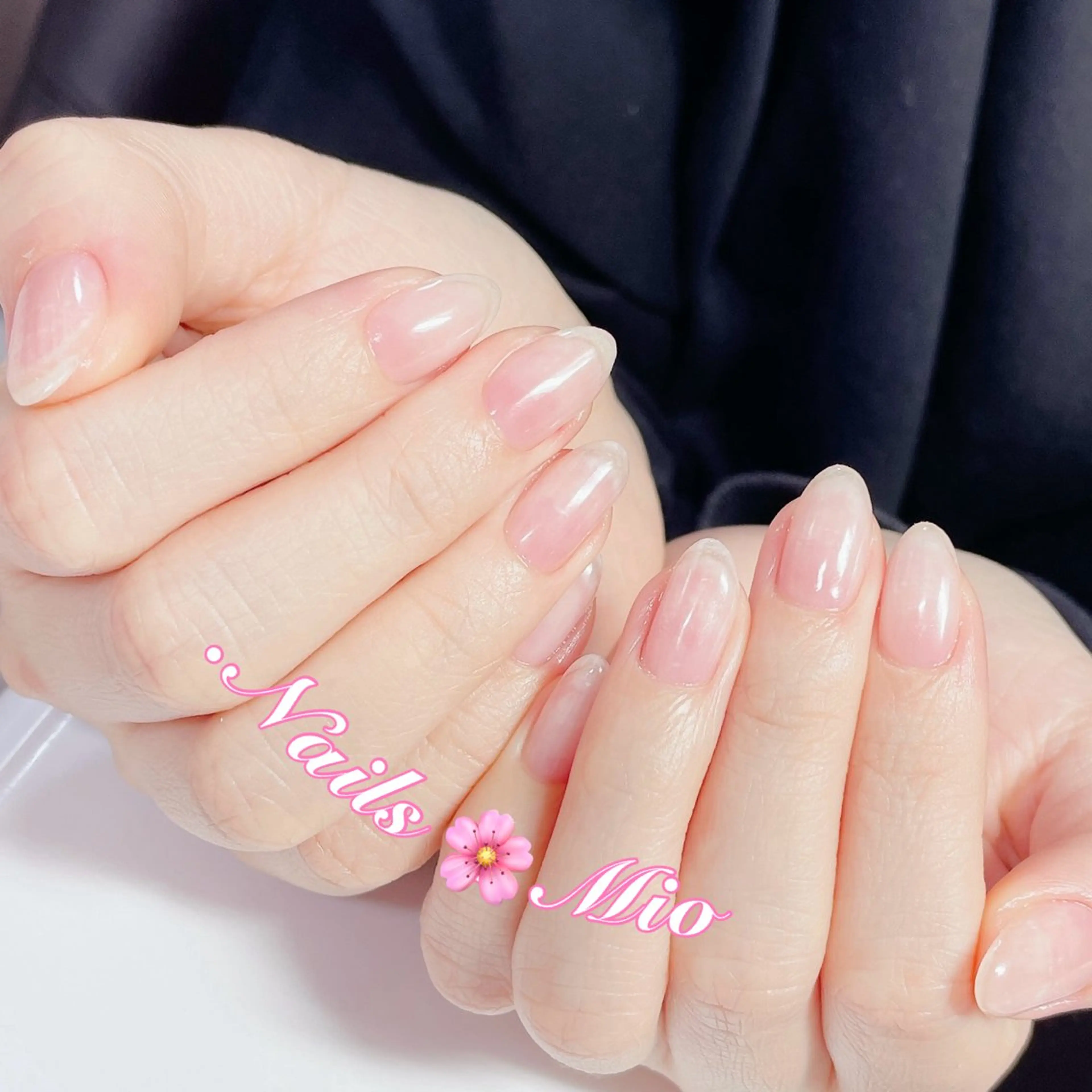 ネイル クリアネイル ジェルネイル ワンカラーネイル ハンドネイル ハンドケア .Nails Mio 赤羽西ネイルサロンのネイルデザイン