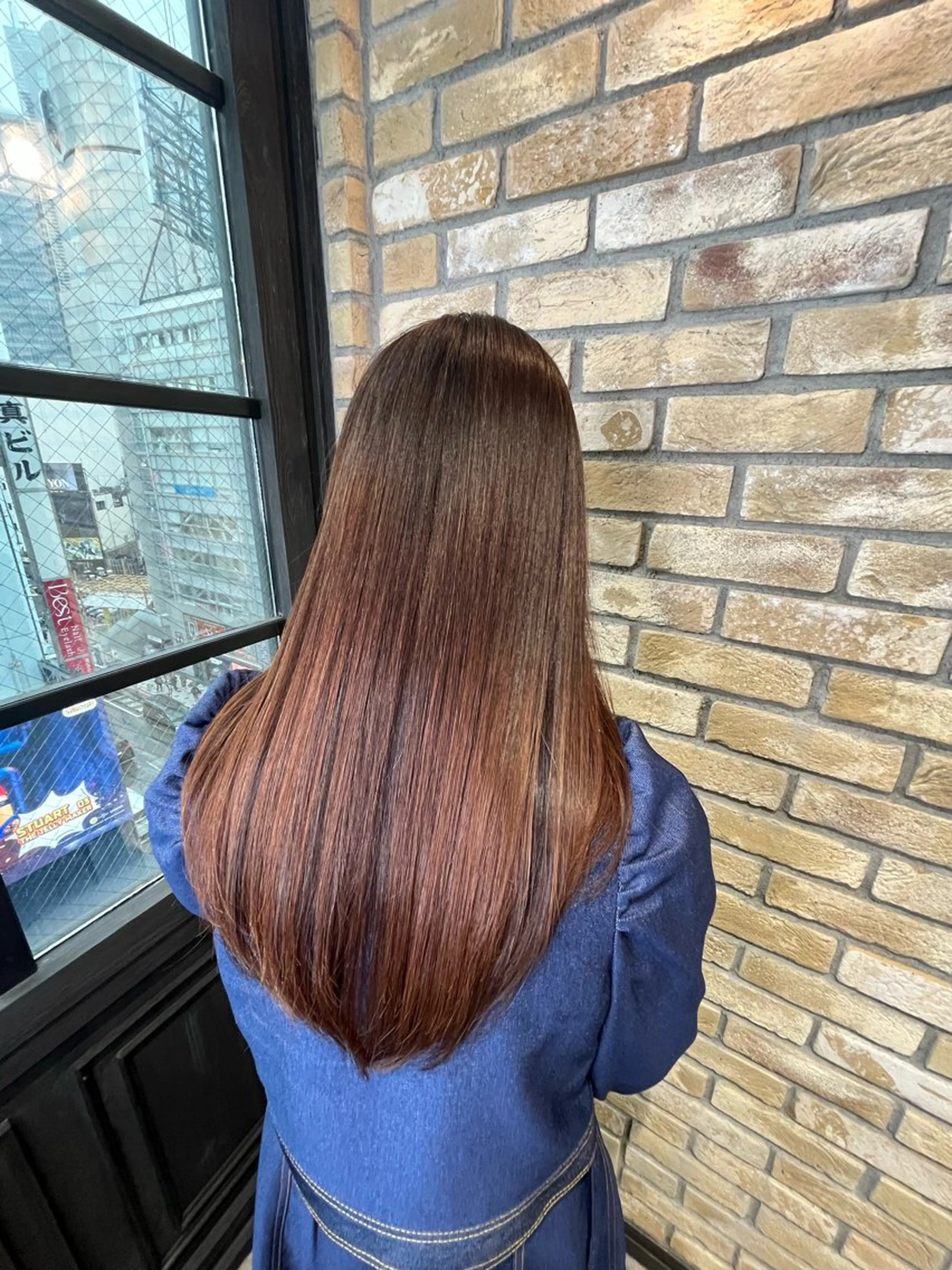 ロング 髪質改善 トリートメント カット 縮毛矯正 トリートメント Monan渋谷 YUUKIのヘアスタイル