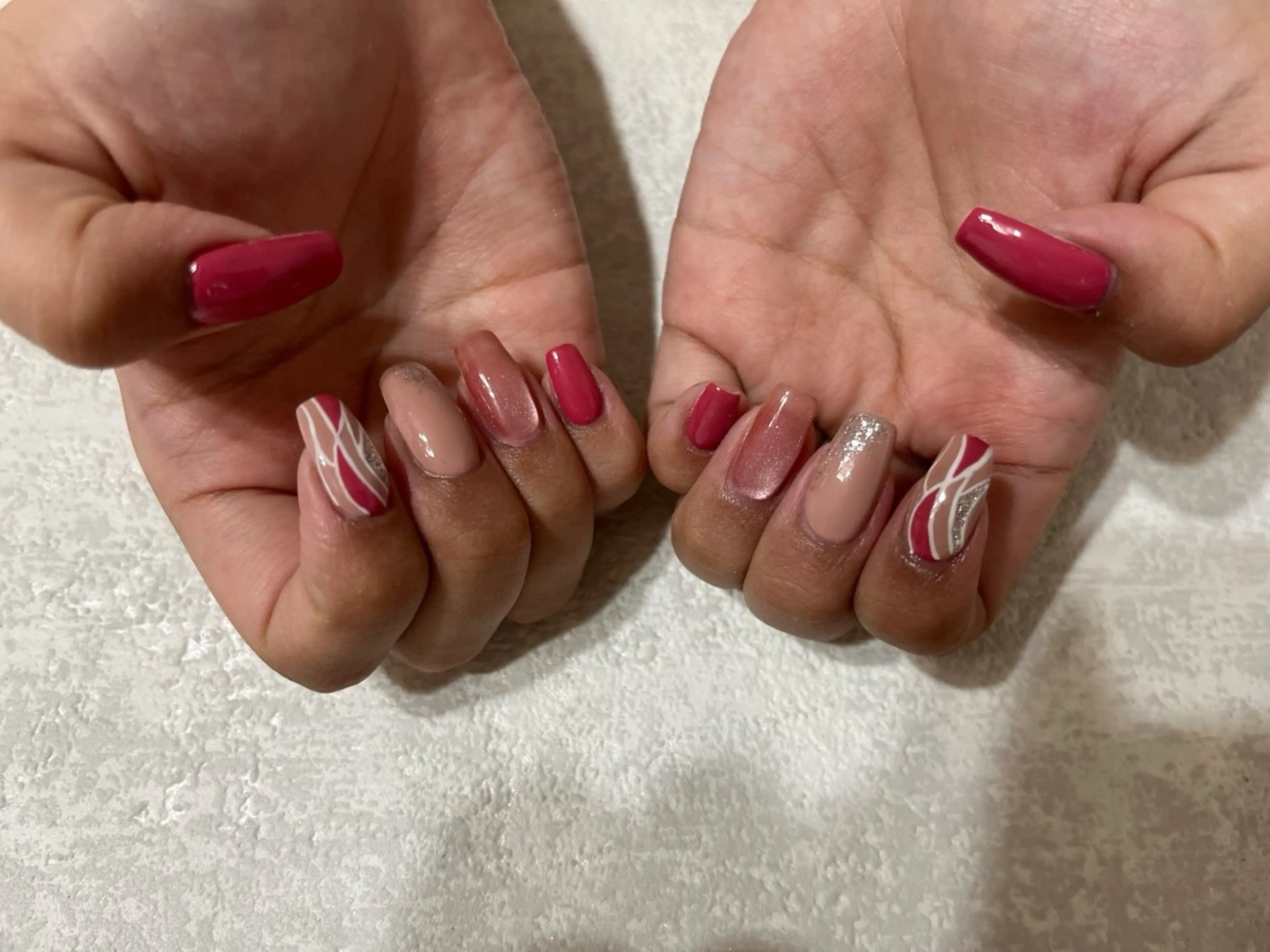 ネイル オーロラネイル フットネイル フレンチネイル ジェルネイル 韓国ネイル ハンドネイル kikinail 溝の口のネイルデザイン