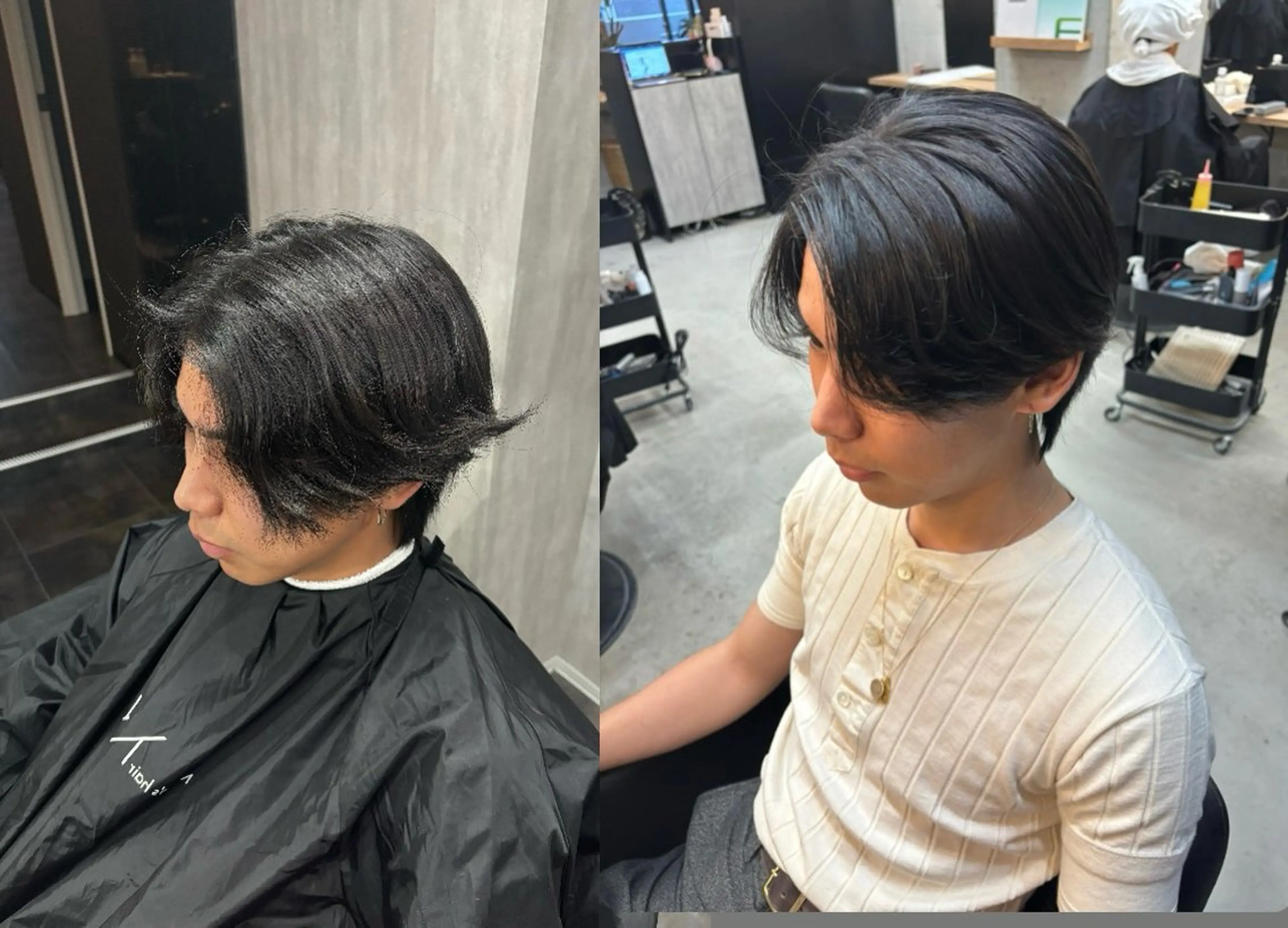 ショート カット 縮毛矯正 石井希武/学芸大学/ パーマ/縮毛矯正のヘアスタイル