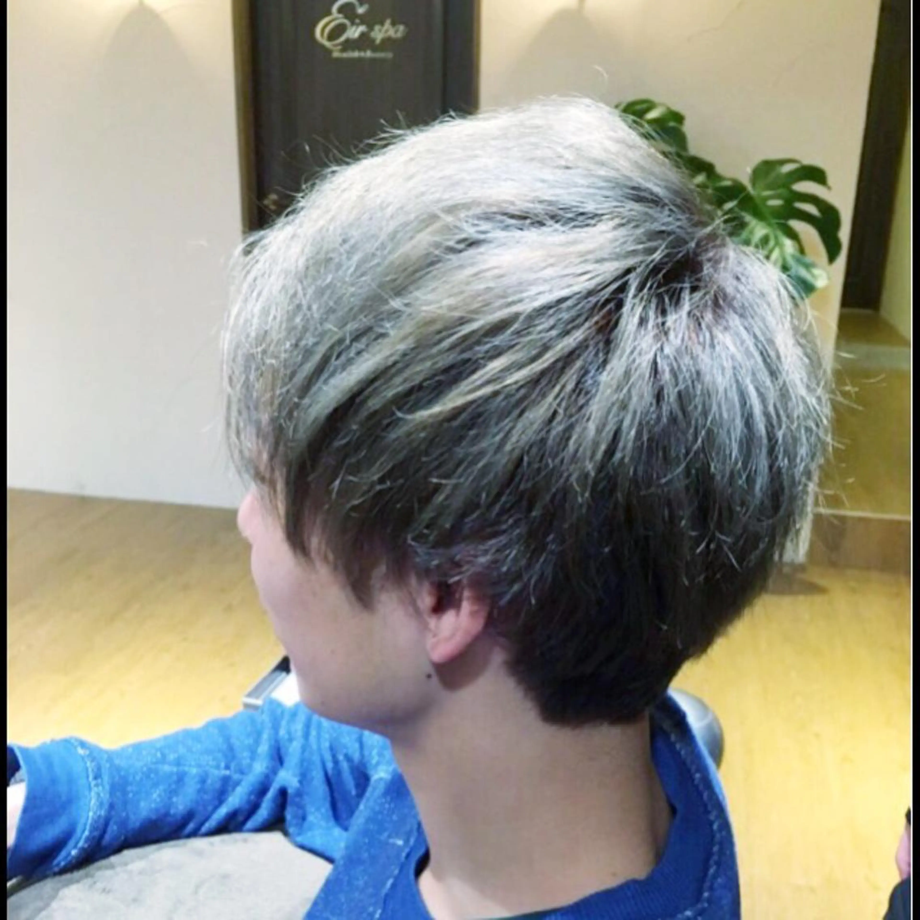 ショート カラー メンズ メンズショート アッシュ ネイビーカラー ショートヘア MODE K's塚口 かどやのヘアスタイル