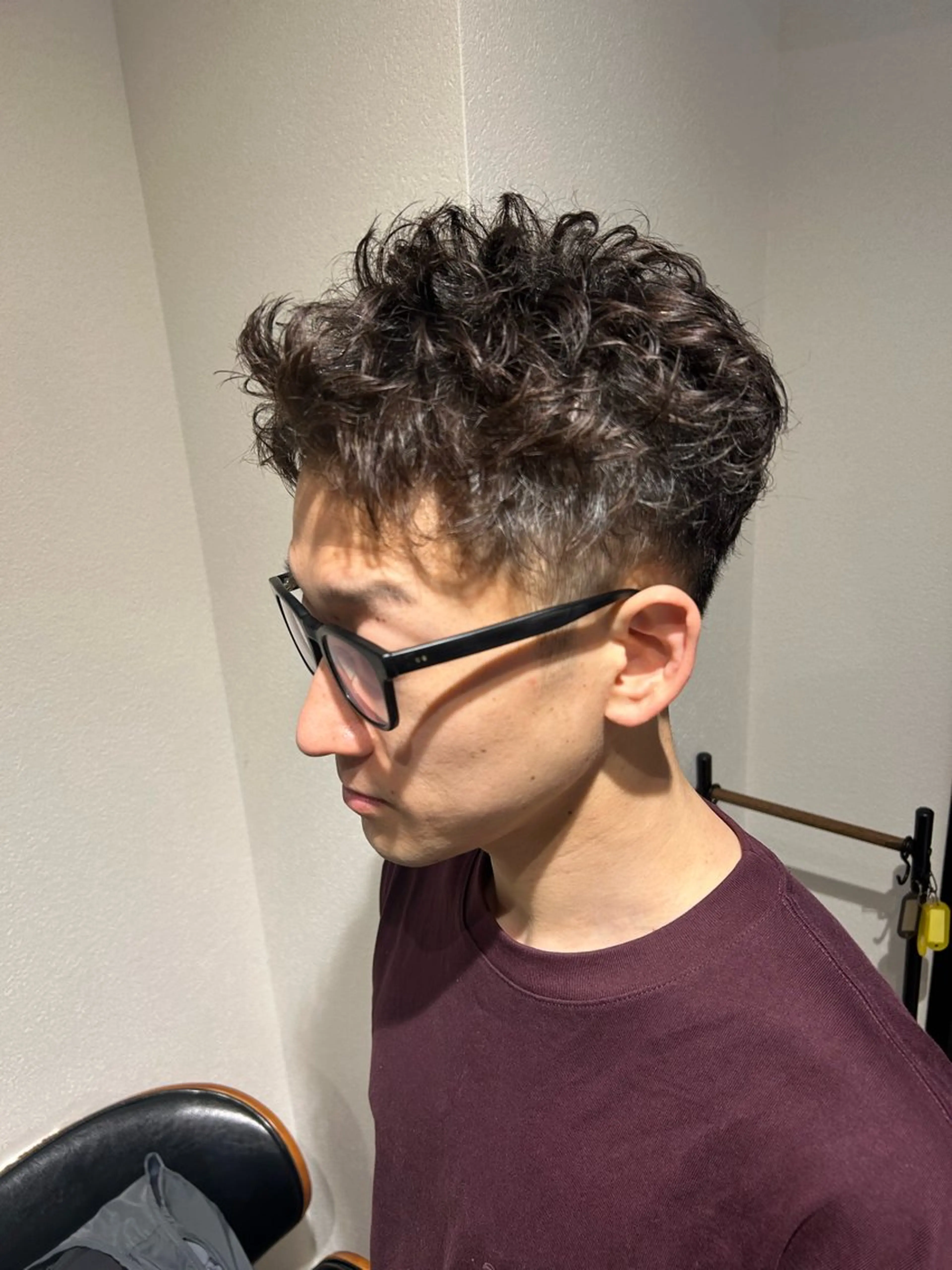 ショート くせ毛 ショートヘア 中川 りゅうせいのヘアスタイル