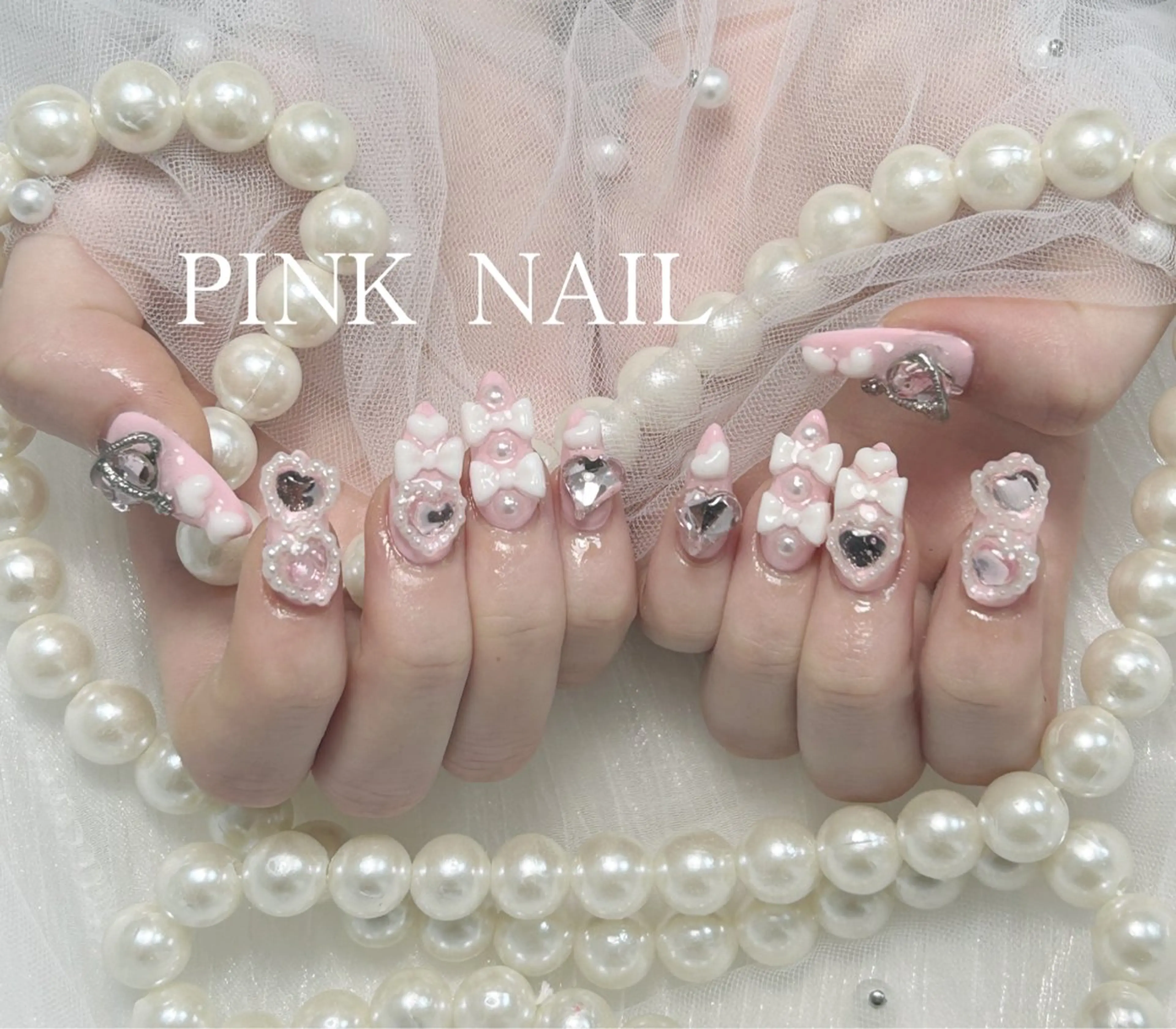 ネイル ハンドネイル pink nailのその他イメージ
