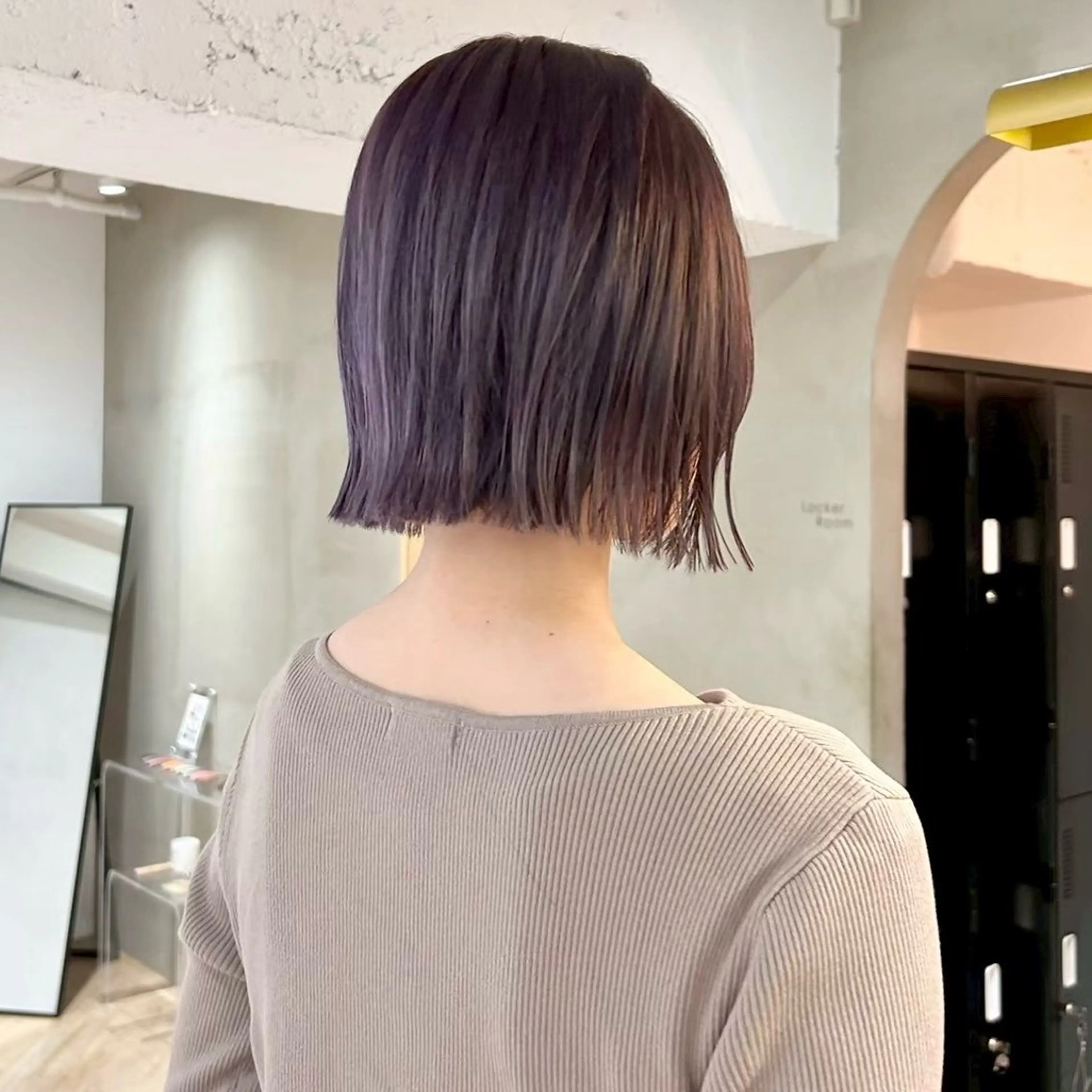 ミディアム カラー ボブ レイヤーカット/暖色 カラー/mao🎀のヘアスタイル