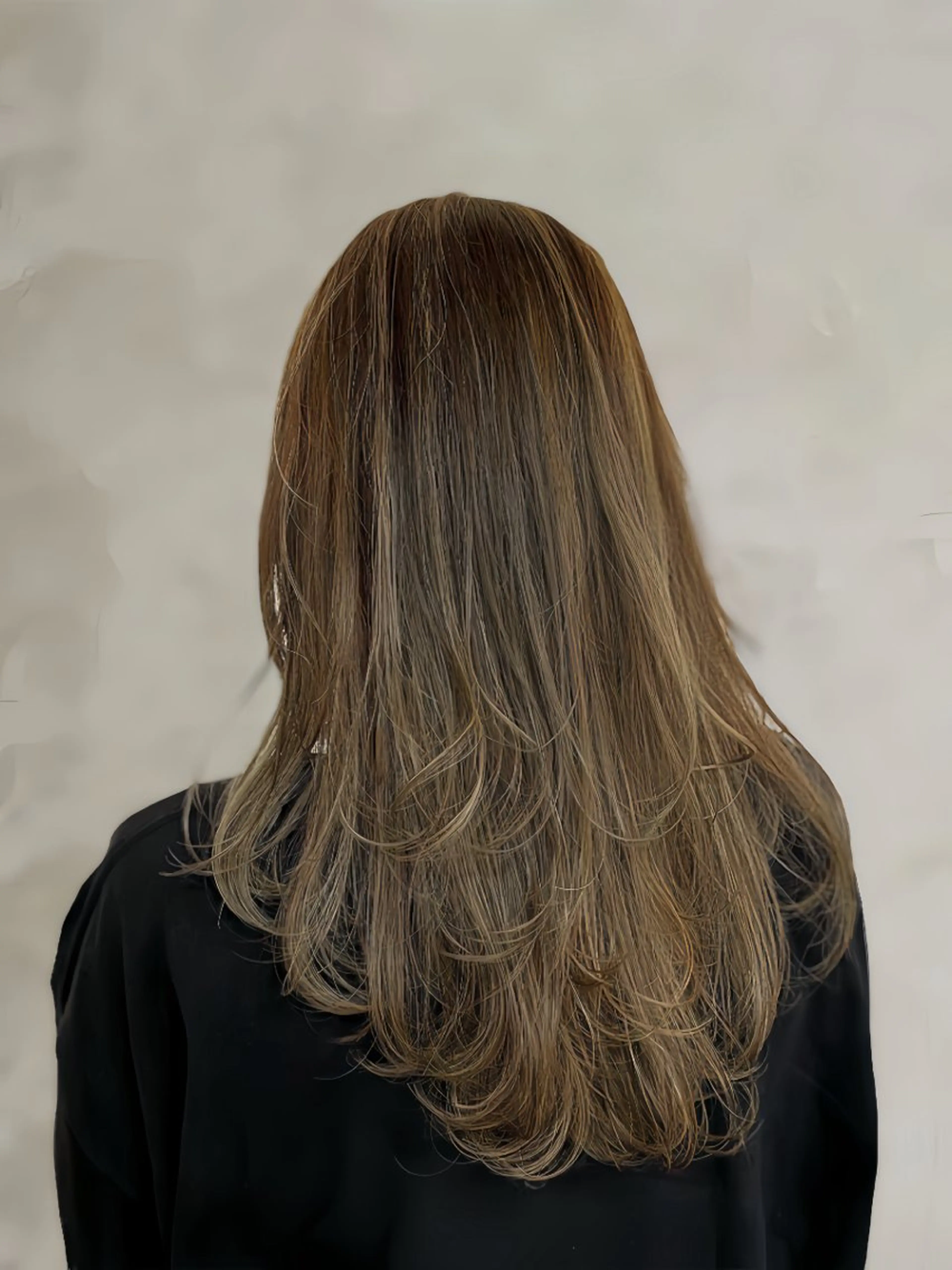 ロング カラー ハイライトカラー ハイライト 似合わせカットカラー 🌿つじおかるみのヘアスタイル