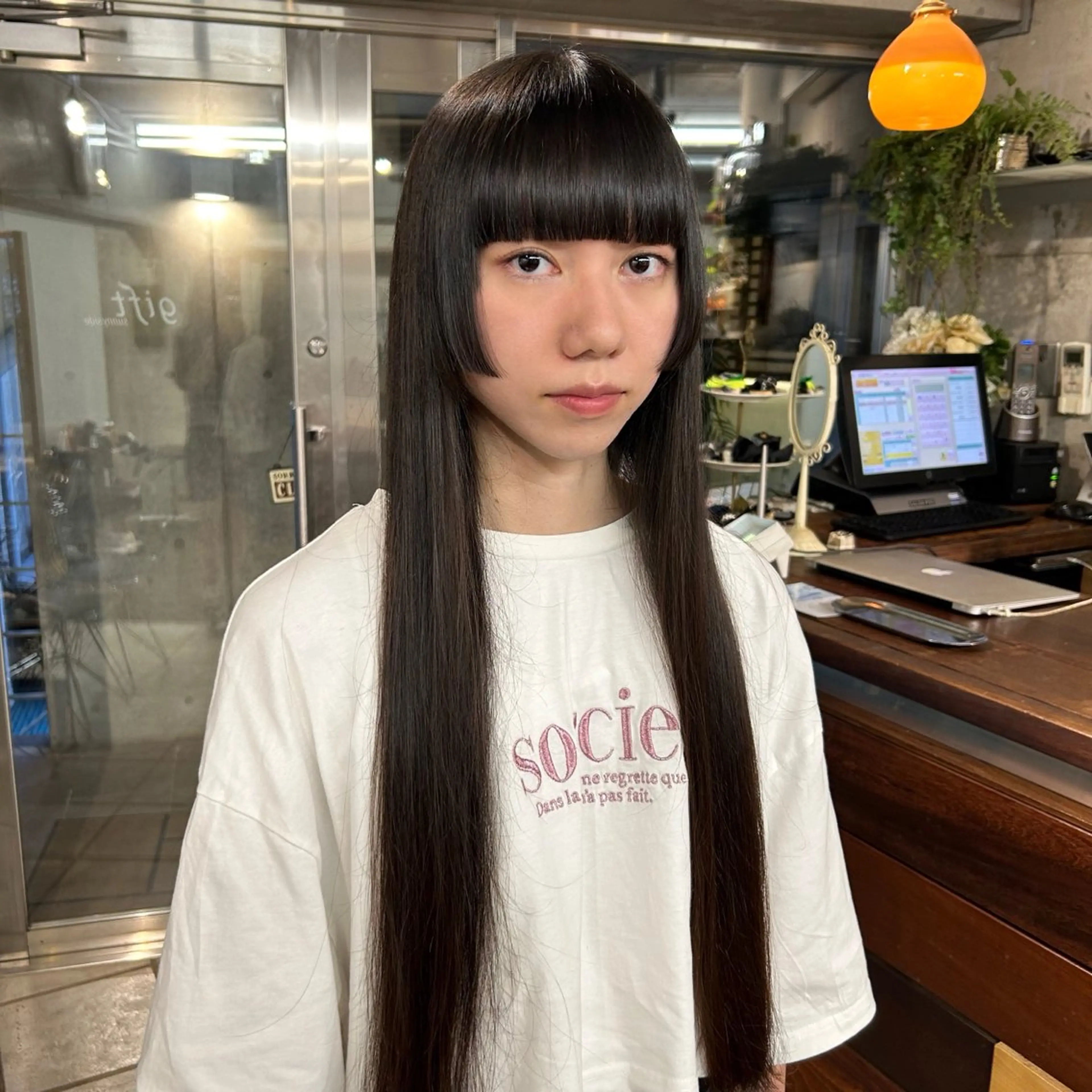 ロング 姫カット 土屋かすみ✁︎. ꙳ 姫カットのヘアスタイル