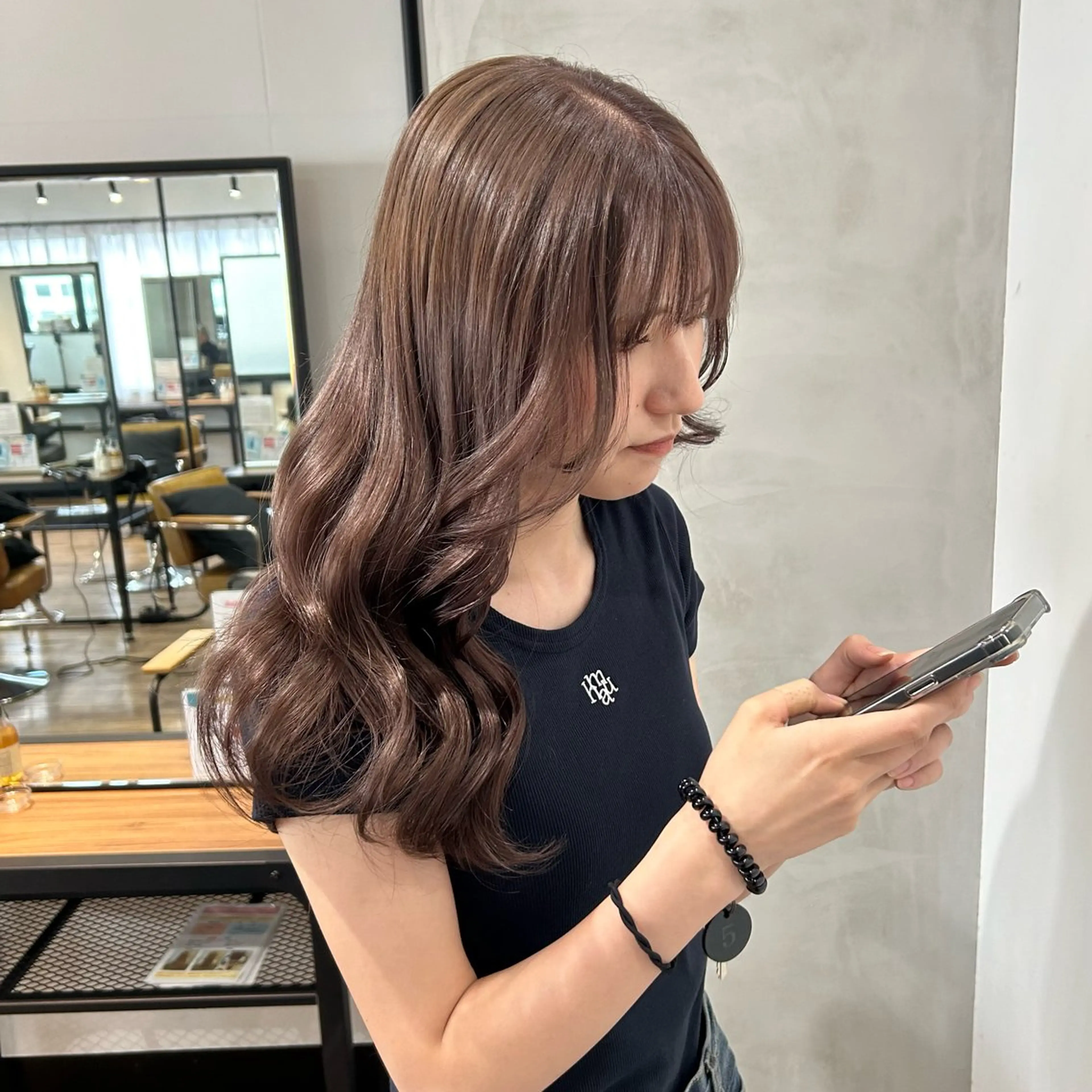 ロング カラー ヘアカラー トリートメント otoha✳︎ くすみカラーのヘアスタイル