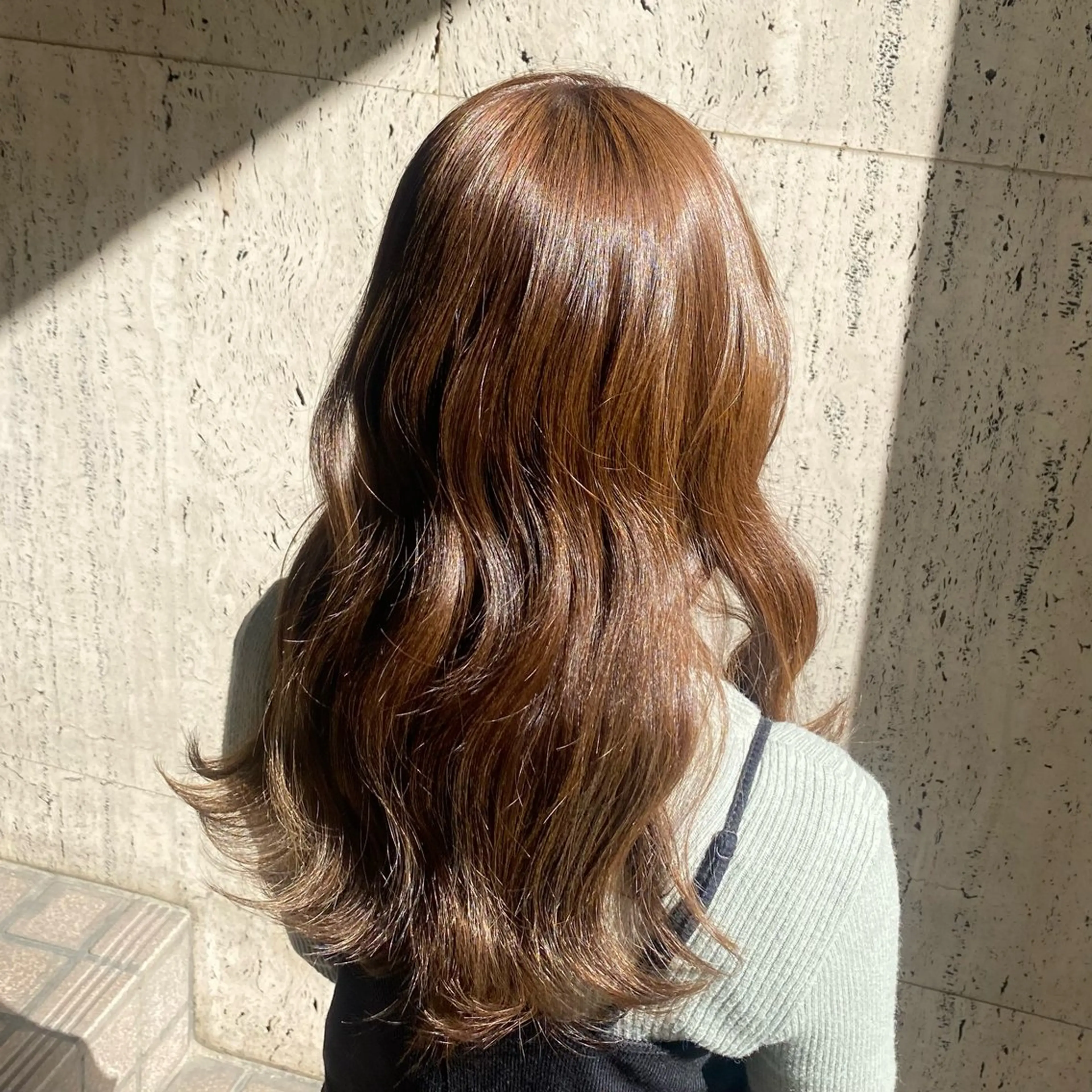 セミロング カラー ヘアアレンジ ブラウンカラー 照井 美璃のマツエク・マツパデザイン
