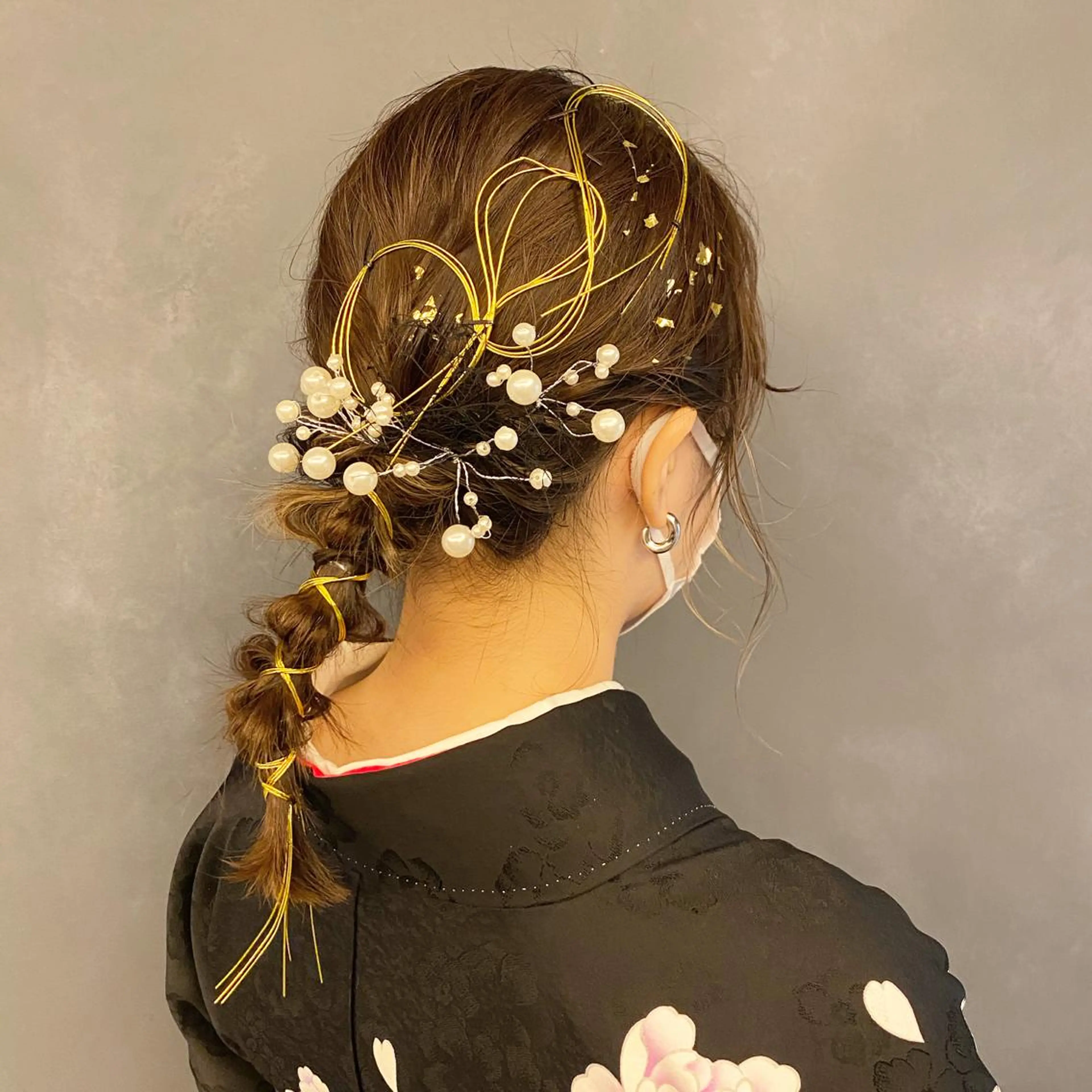 セミロング 似合わせ艶髪カラー ❤️ハダユミのヘアスタイル