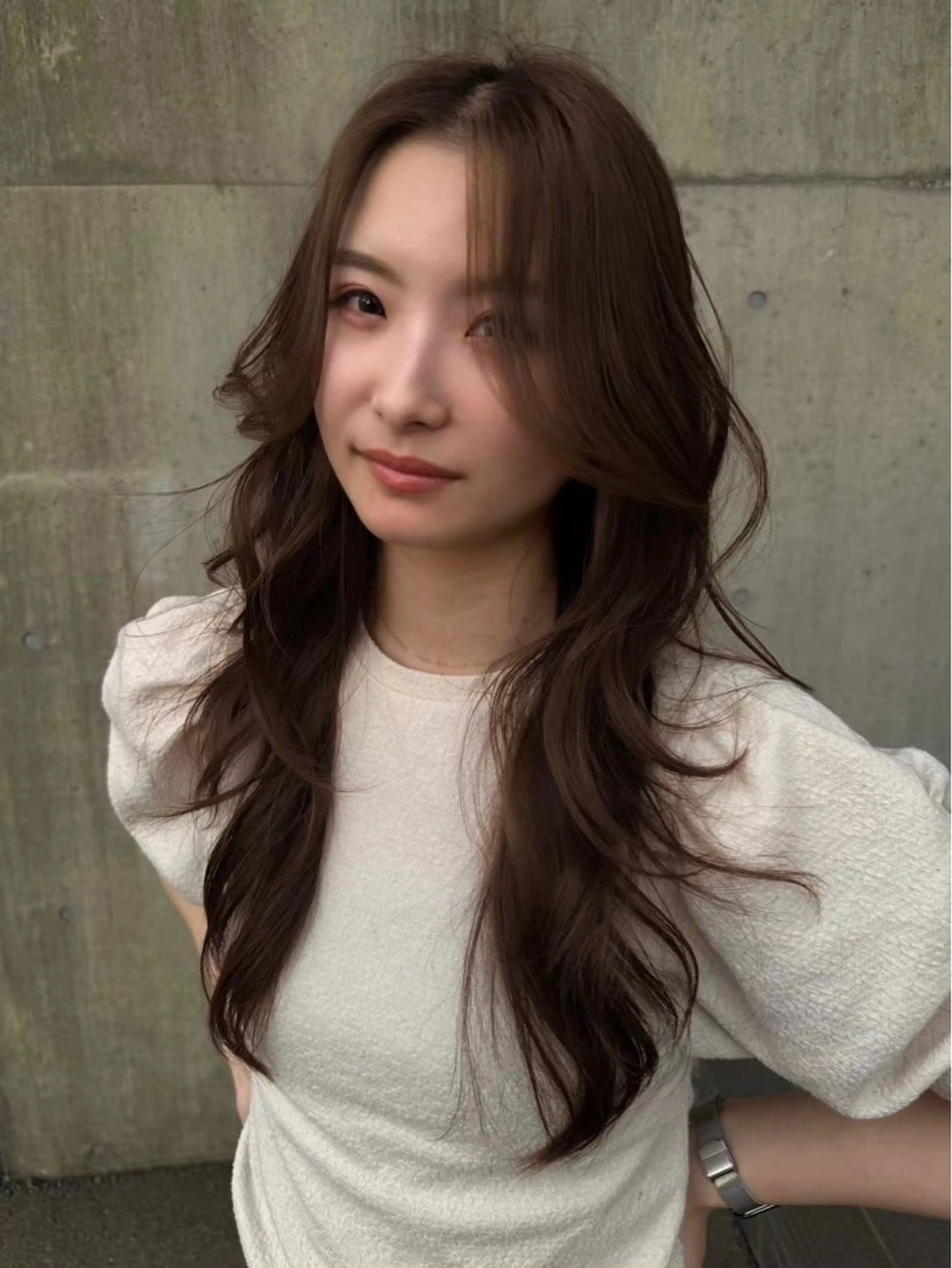 ロング 草野ゆずき⌇縮毛矯正 ⌇Wカラー⌇レイヤーのヘアスタイル