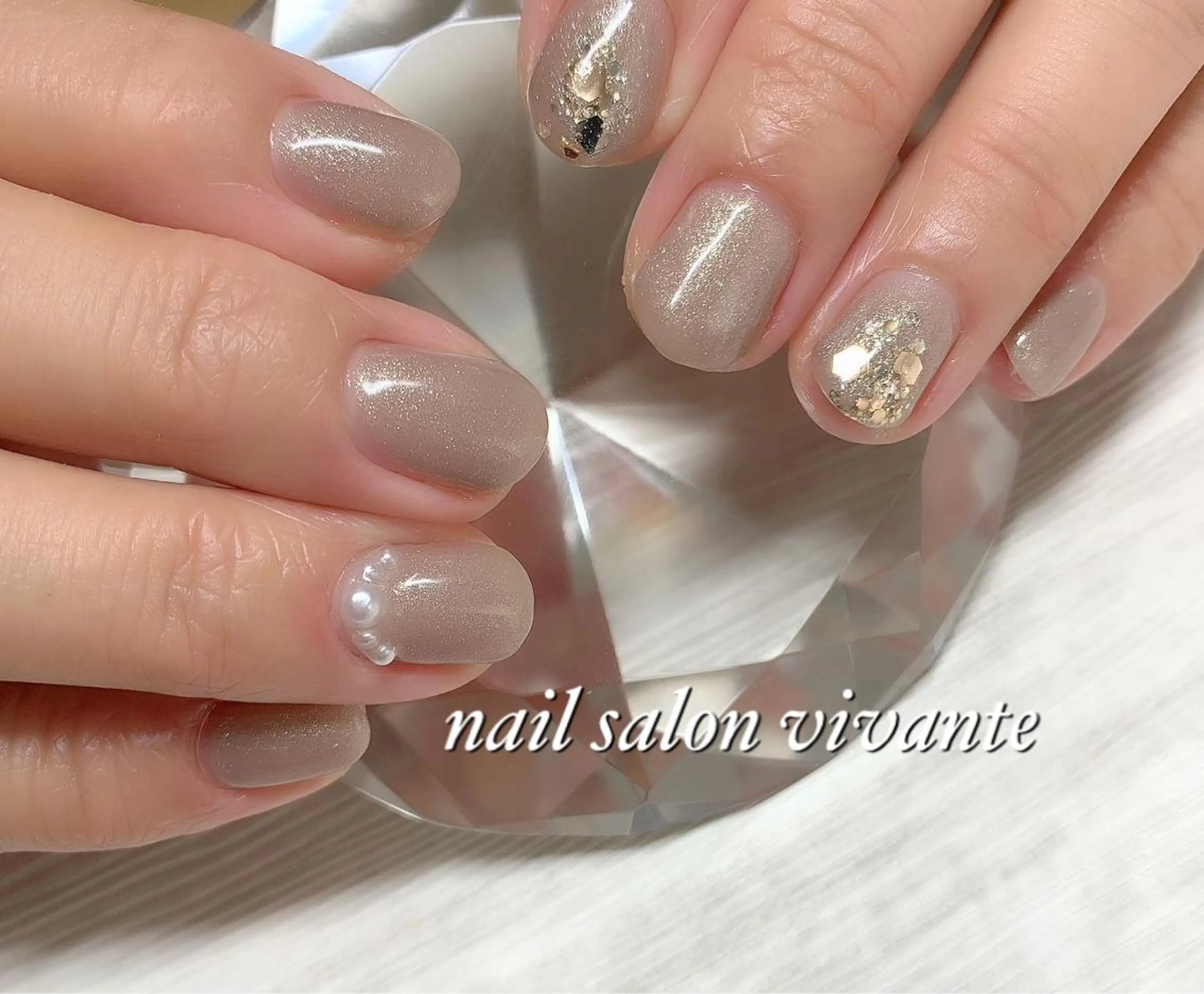 ネイル アートネイル キラキラネイル ラメ(グリッター) nail salon vivanteのネイルデザイン