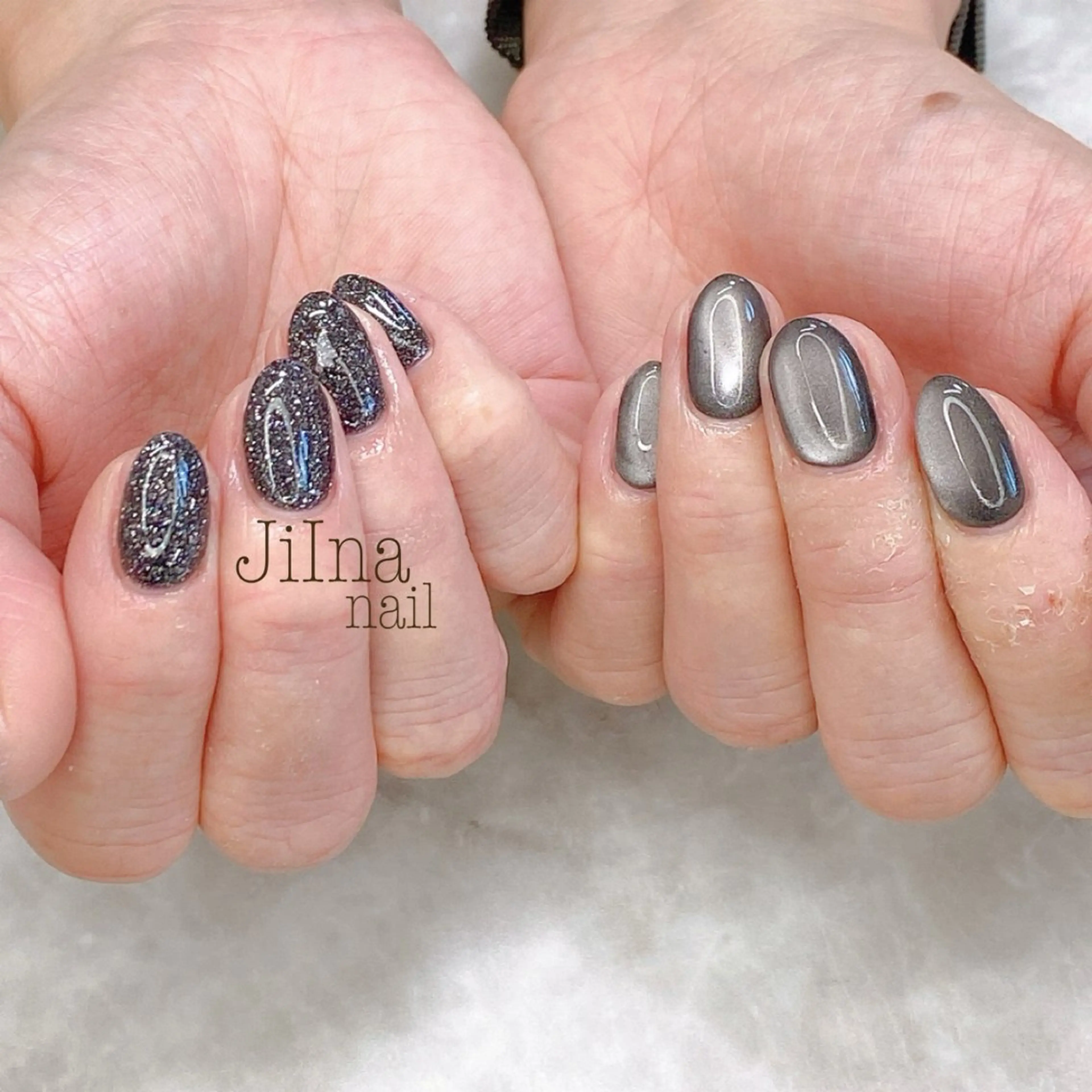 ネイル フラッシュネイル マグネットネイル JiIna nailのネイルデザイン