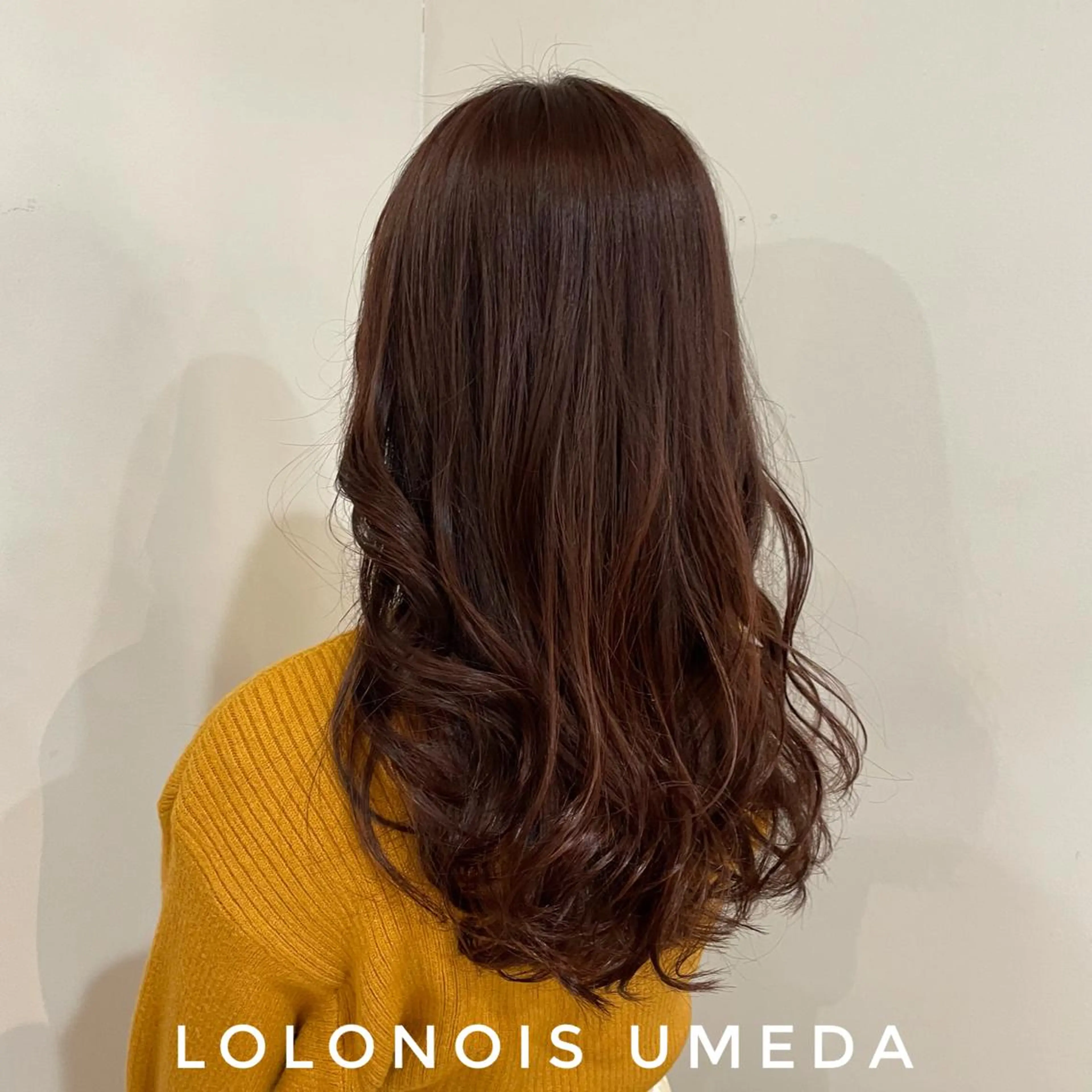 ロング カラー ブラウンカラー ピンクカラー ピンクブラウン Lolonois梅田 /Okazaki:)のヘアスタイル