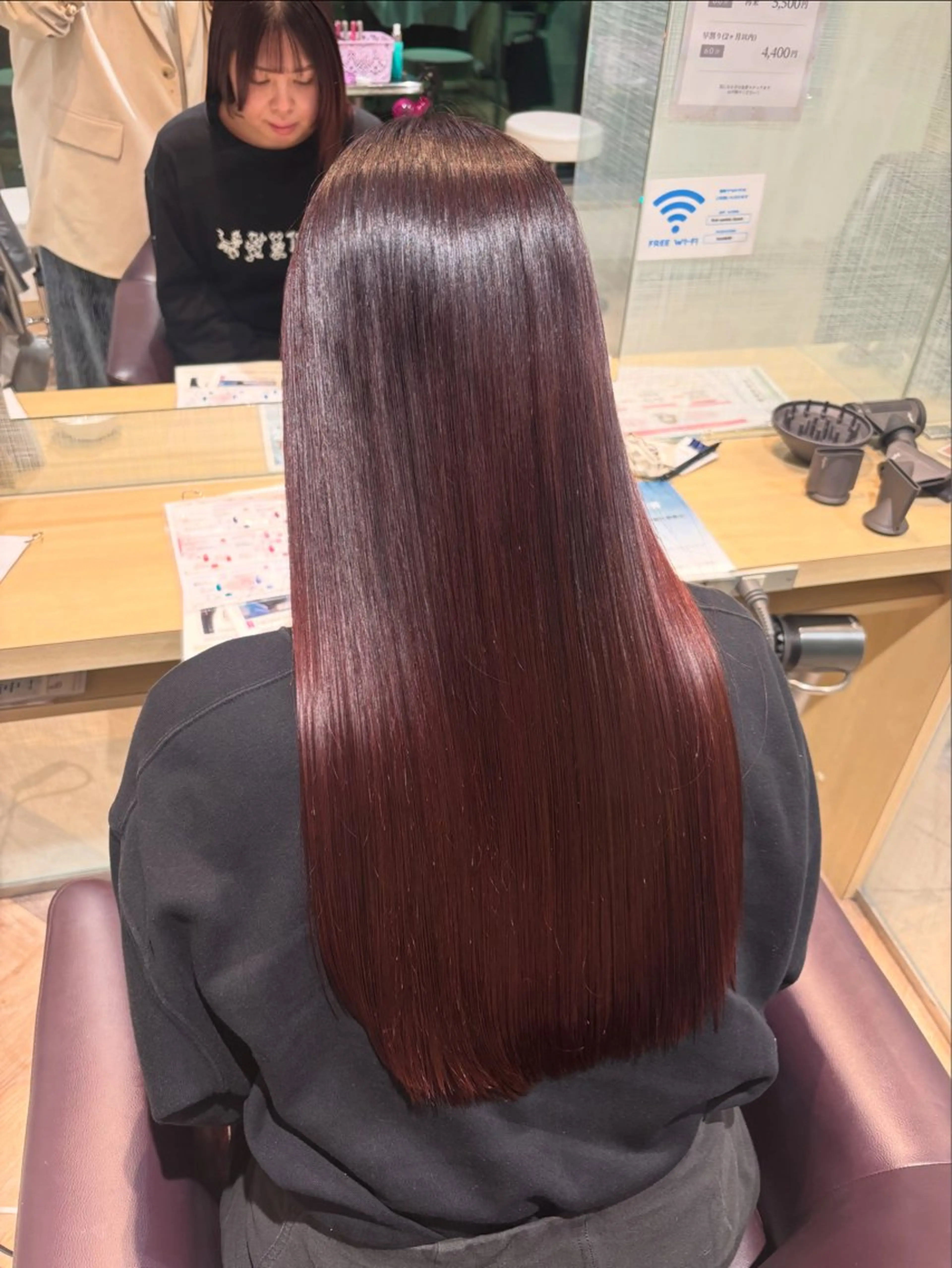 ロング カット ヘアカラー 久光天海/艶カラー /髪質改善ストレートのヘアスタイル