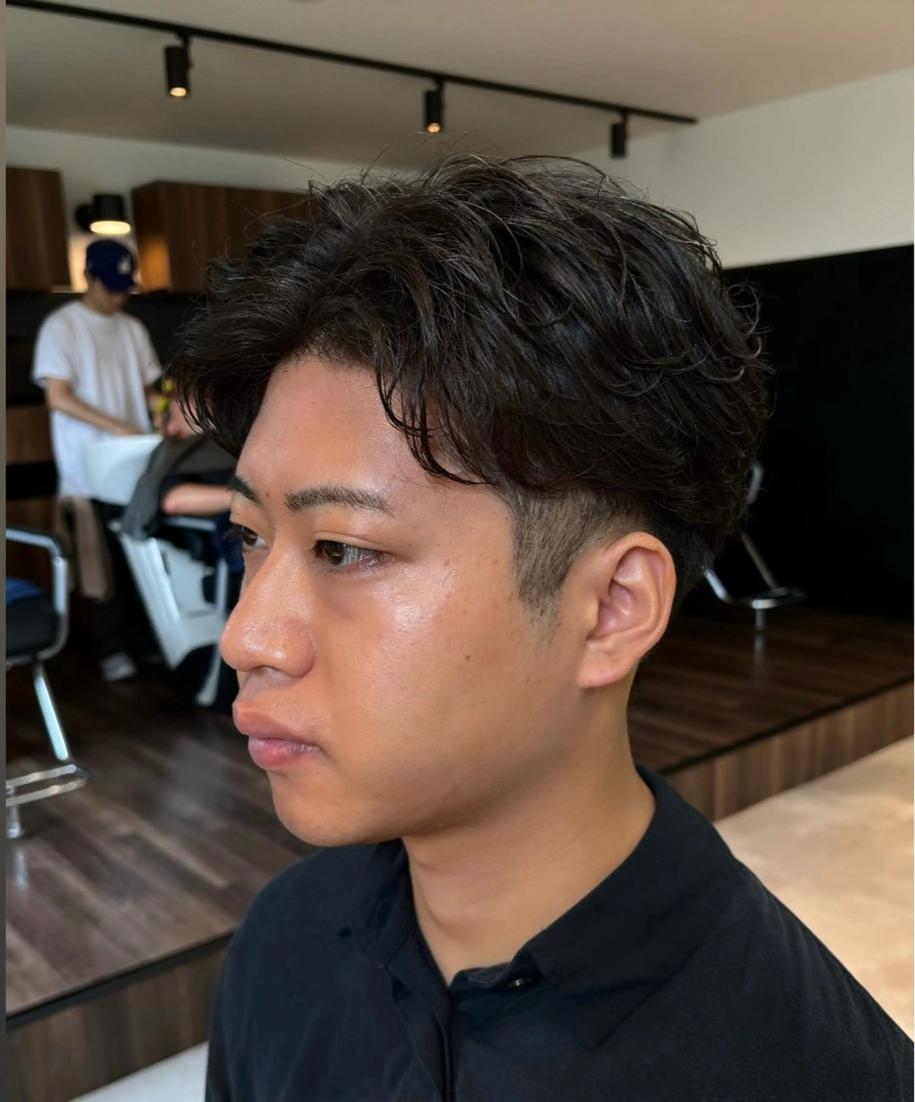 メンズ カット 保立/フェザーパーマ /メンズカット千葉のヘアスタイル