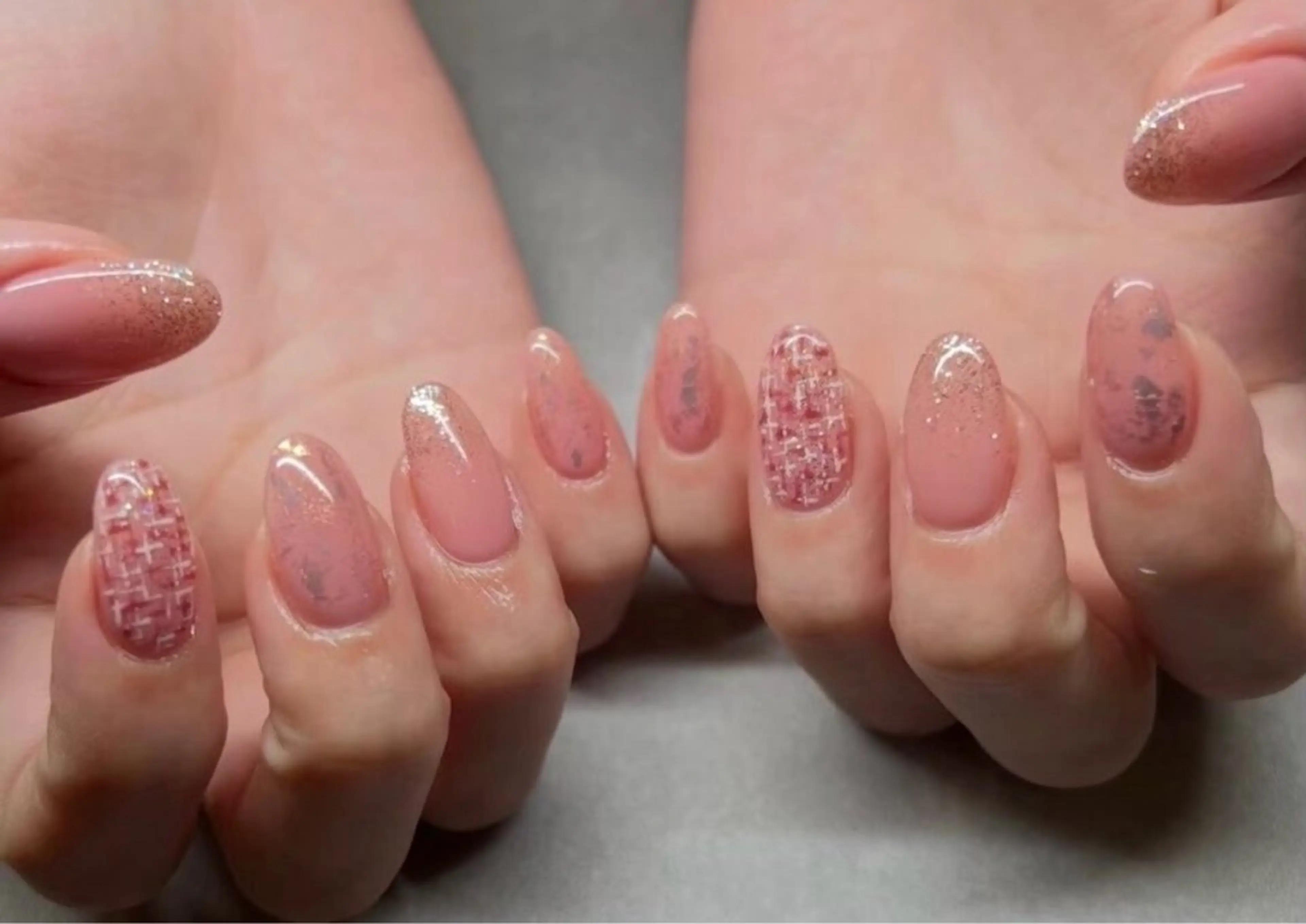 ネイル ハンドネイル ニュアンス/持ち込み 🪼yui🪼のネイルデザイン