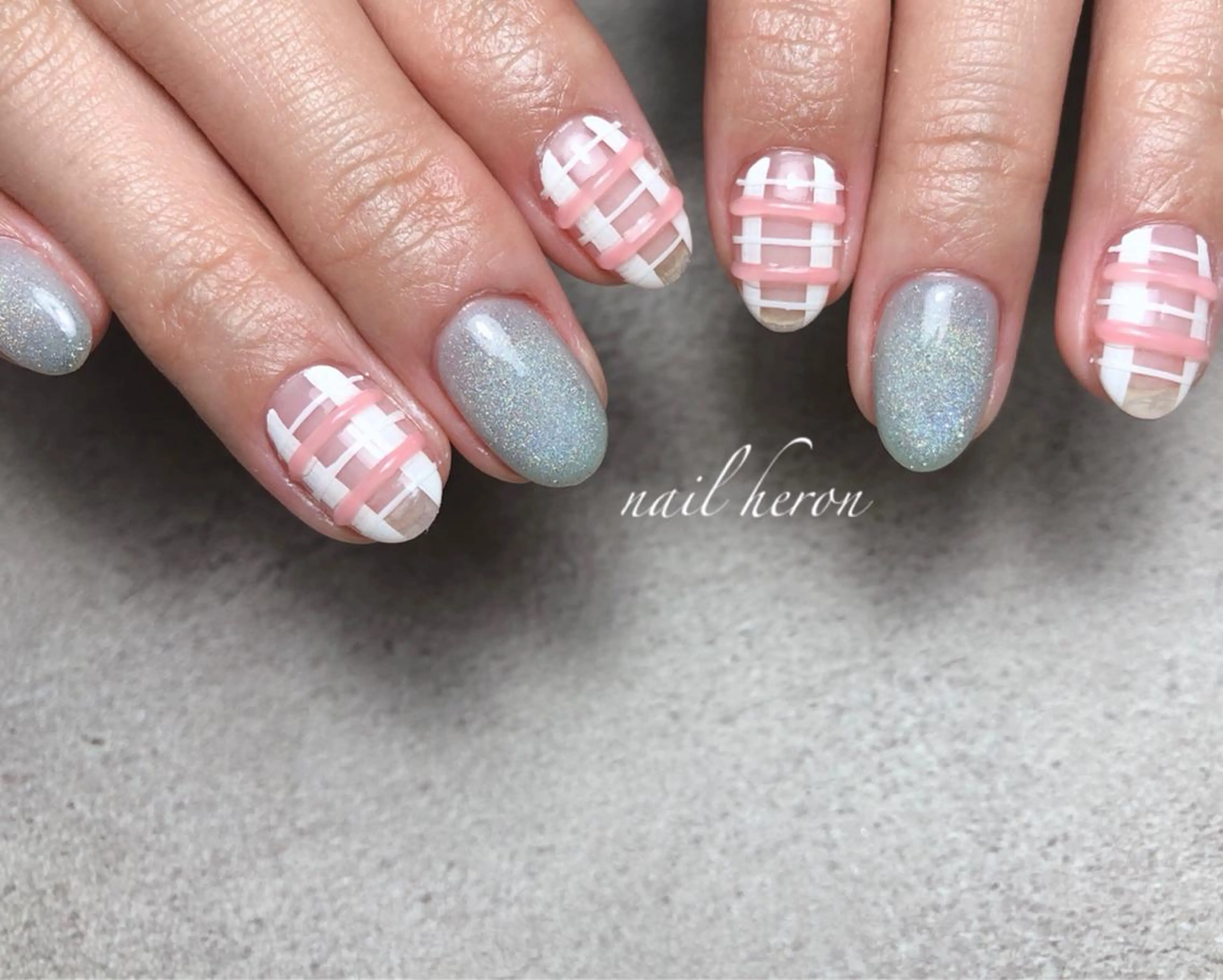 ネイル 春ネイル ハンドネイル saki_ nail heronのネイルデザイン