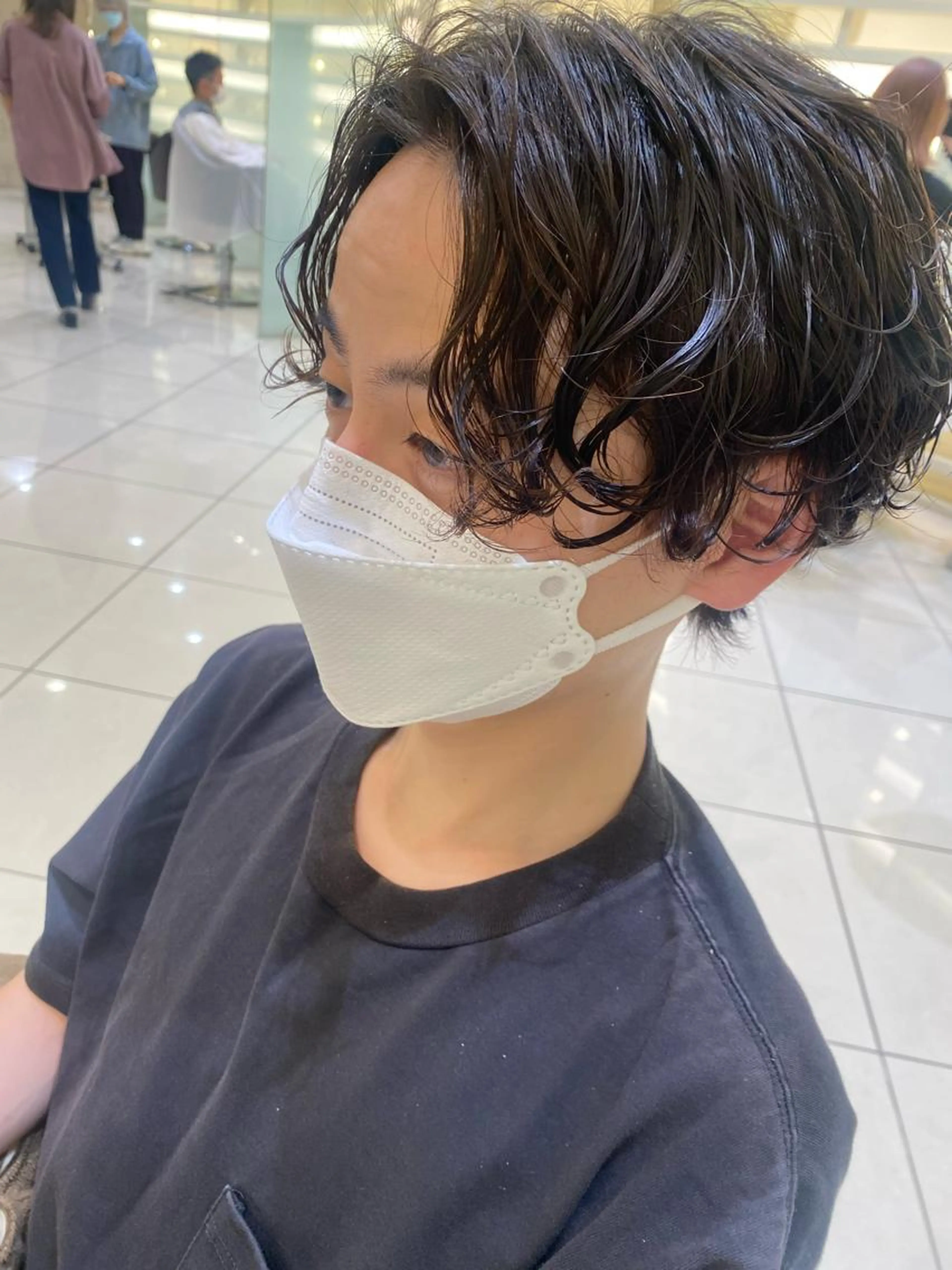 【垢抜けパーマ】メンズカット+トリートメントパーマ+炭酸クレンジングスパ(5分)の写真