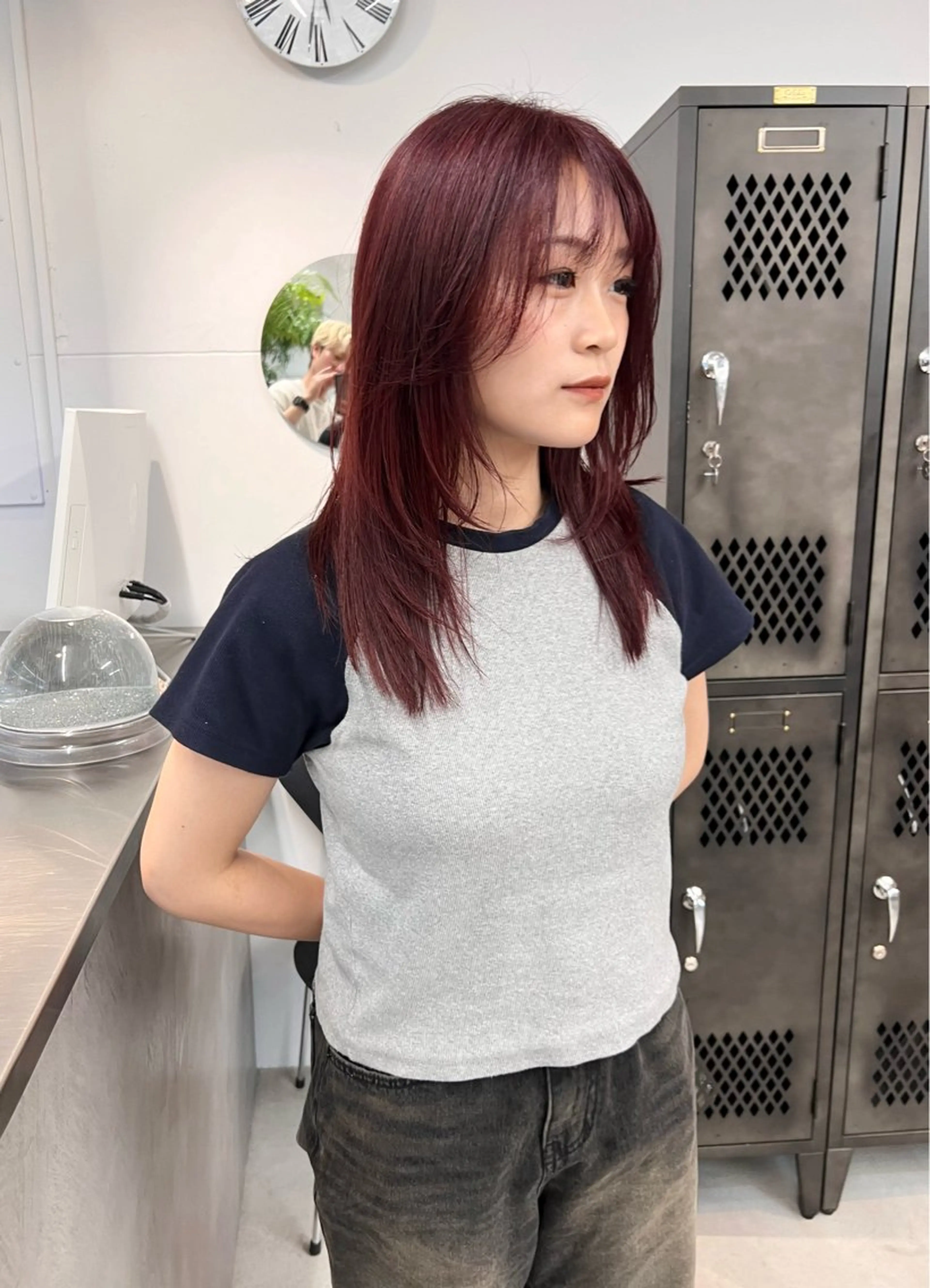 セミロング カラー カット ヘアカラー トリートメント 樫原裕二/レイヤー カット/透明感カラーのヘアスタイル