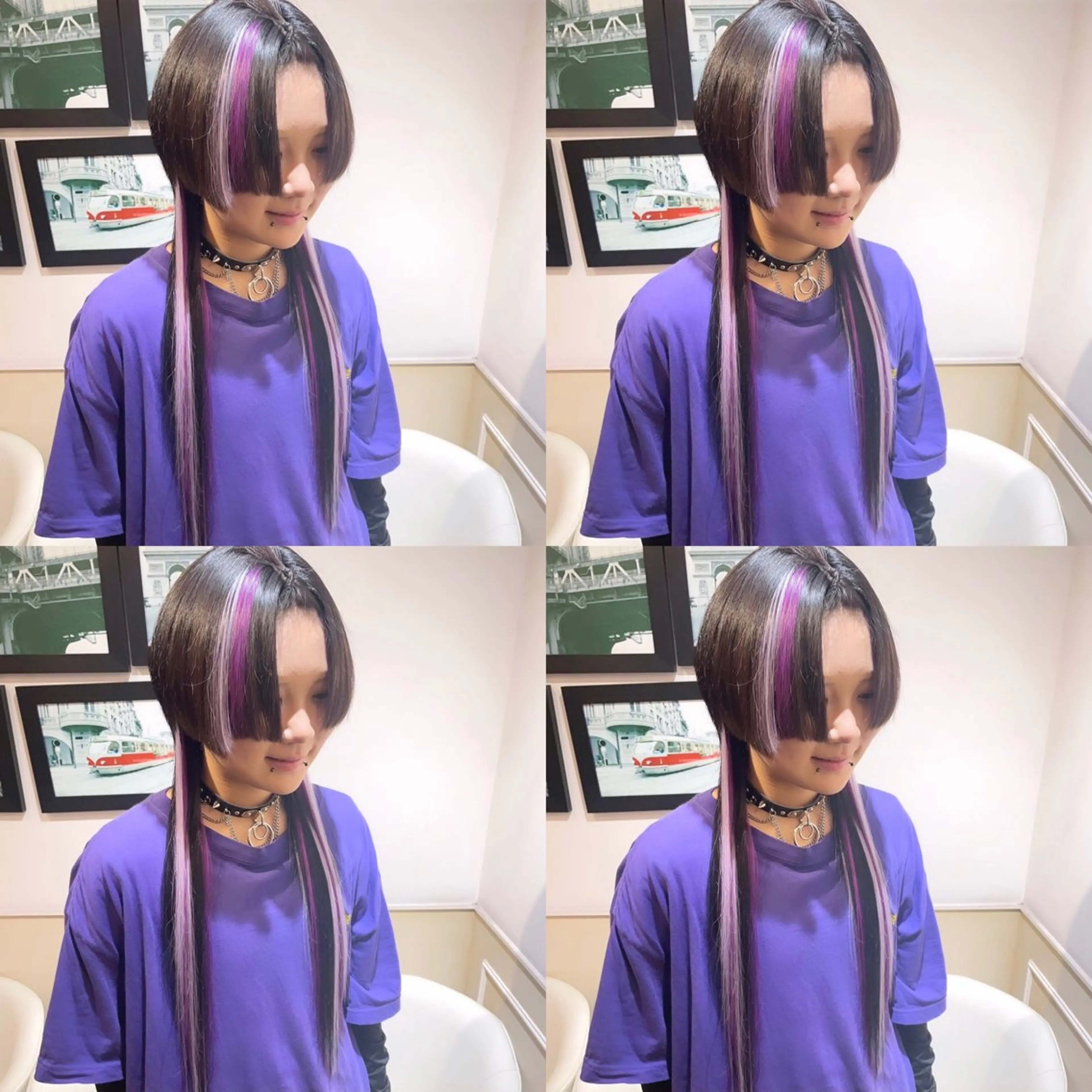 ミディアム シールエクステ エクステ 顔周りカット ウルフカット 🌟トップデザイナー 高橋🌟のヘアスタイル
