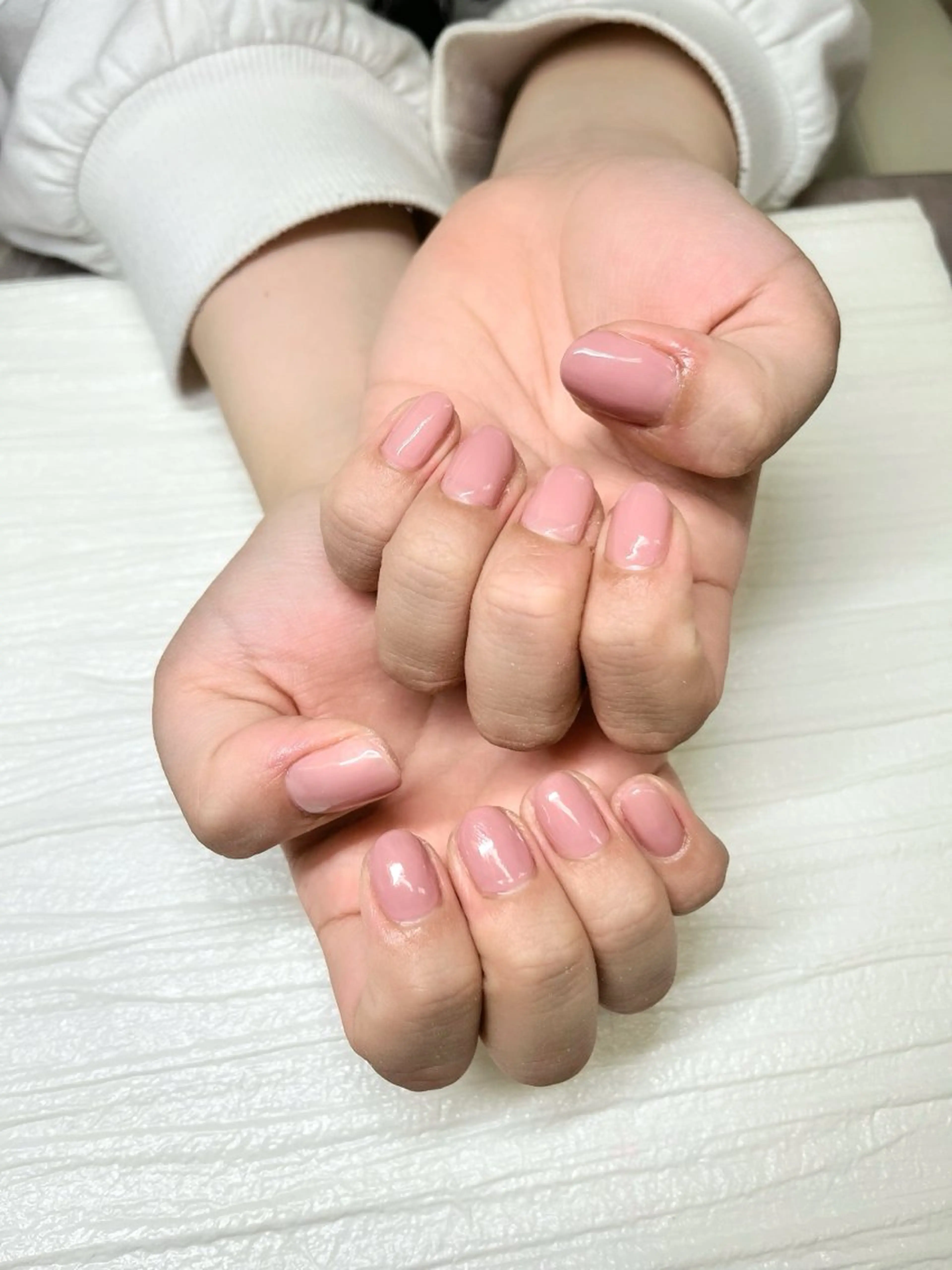 ネイル オフィスネイル ワンカラーネイル ショートネイル シンプルネイル chai 上本町 sakuraのネイルデザイン