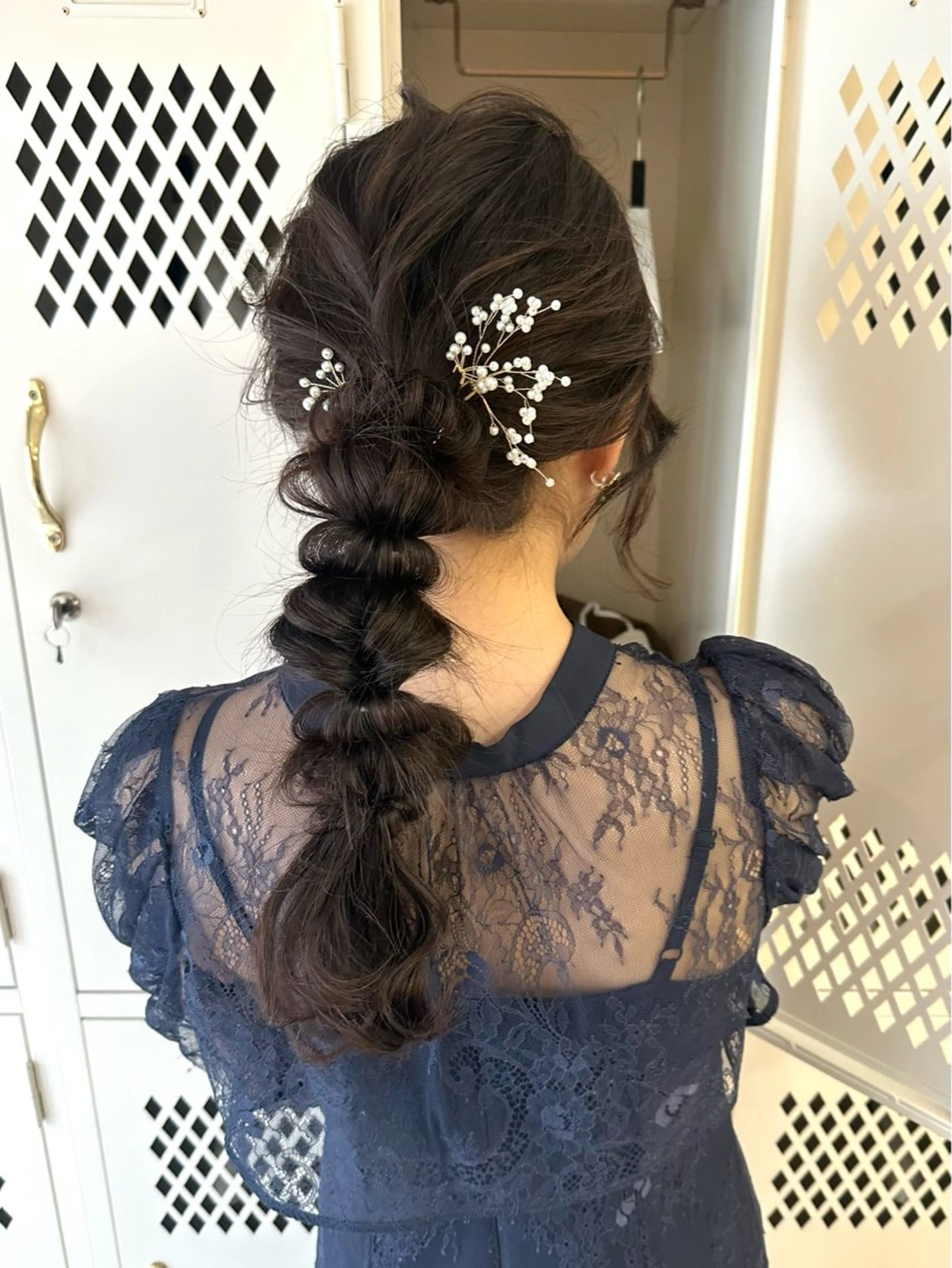 ロング ヘアセット 韓国ヘア🦢🖤 Sayumiのヘアスタイル