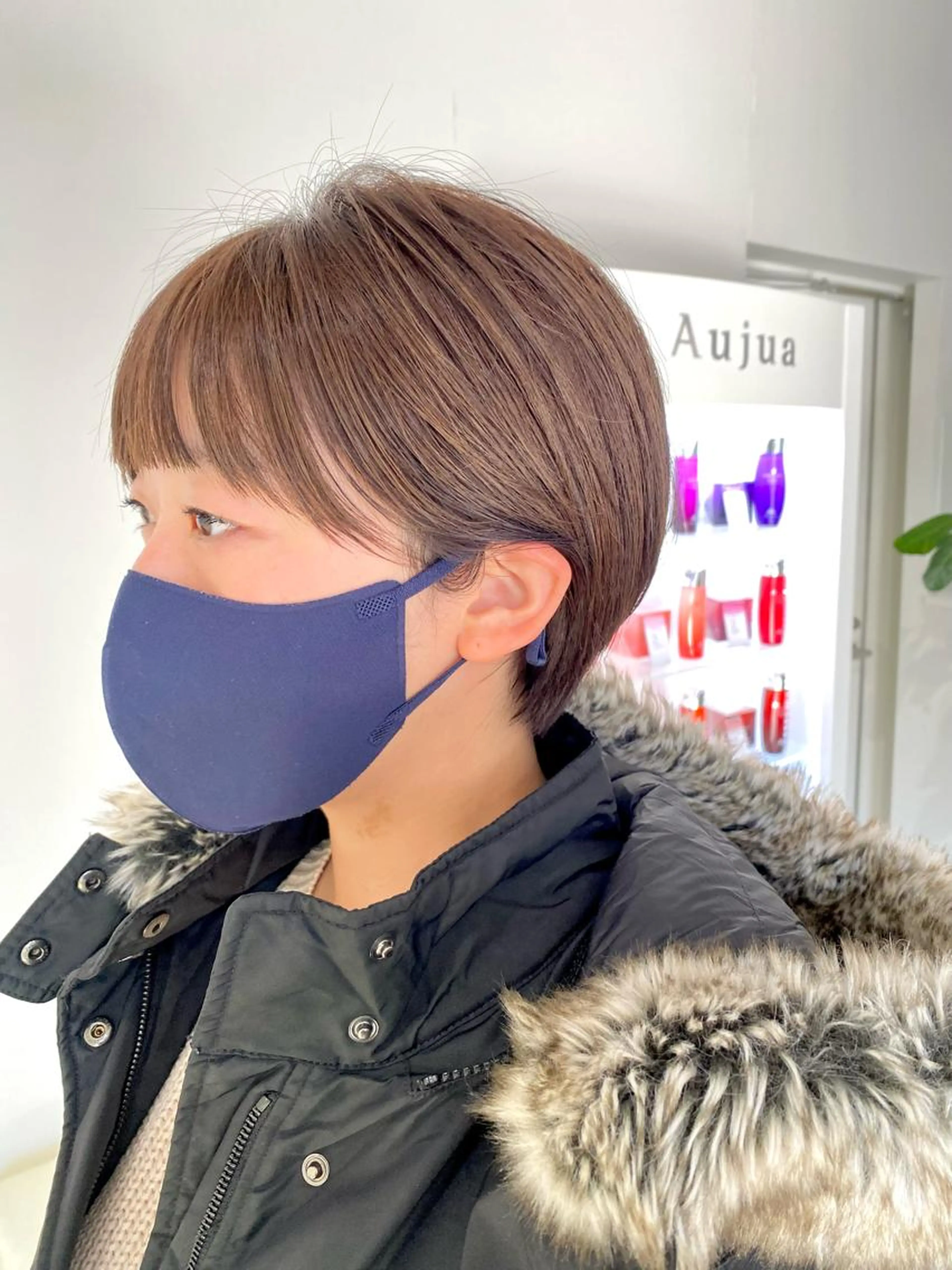 カット+顔まわり縮毛矯正+2ステップトリートメント✂︎の写真