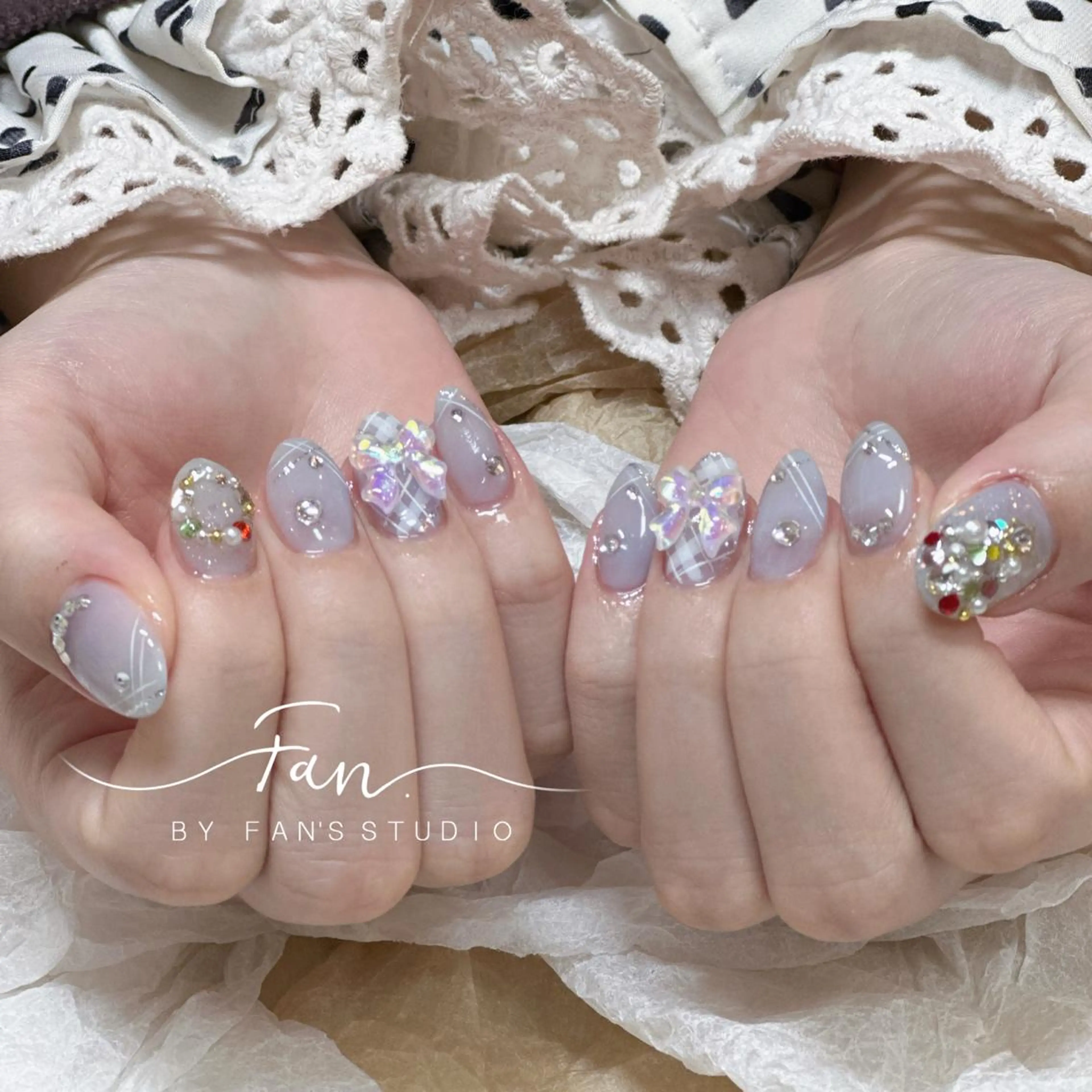 【オフ込み】持ち込み150分パーツ・アートし放題10本(ゴテゴテOK)⚠️事前写真提供⚠️の写真