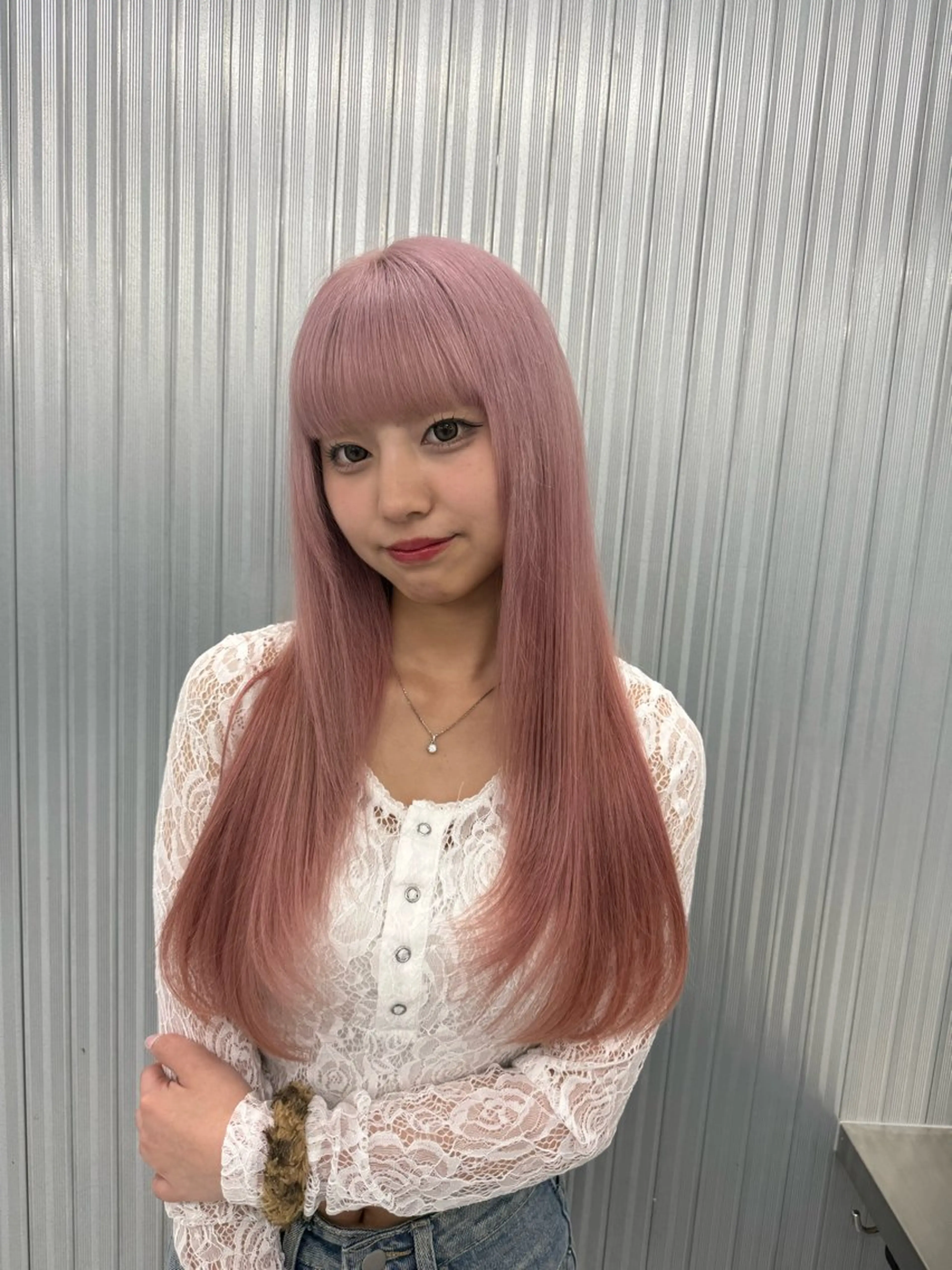 ロング カラー ピンクカラー カット ヘアカラー 似合わせカラー✞✟ ayumi🐈‍⬛のヘアスタイル