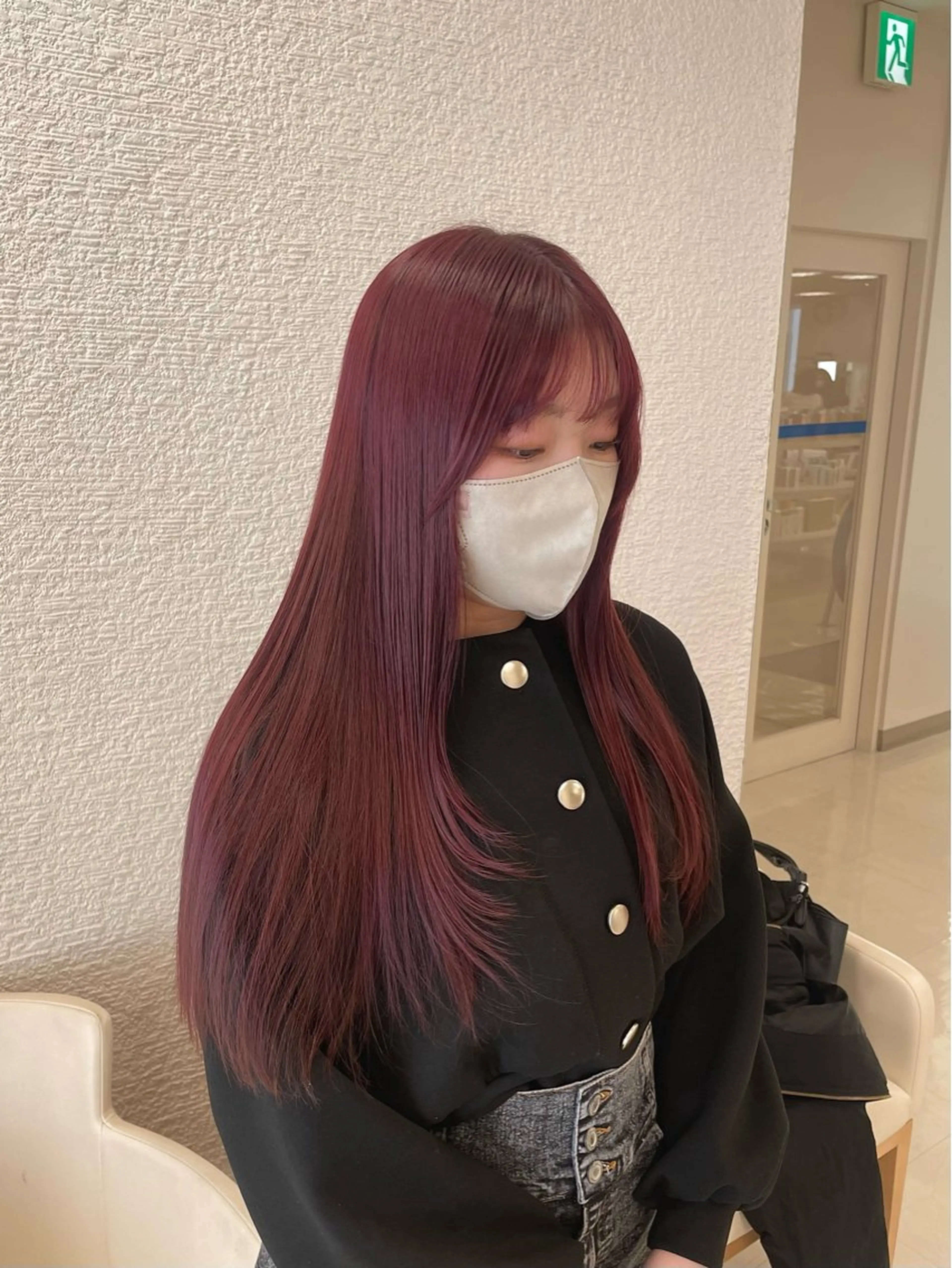 ロング カラー 透明感ベージュ🎀 レイヤー/AOのヘアスタイル